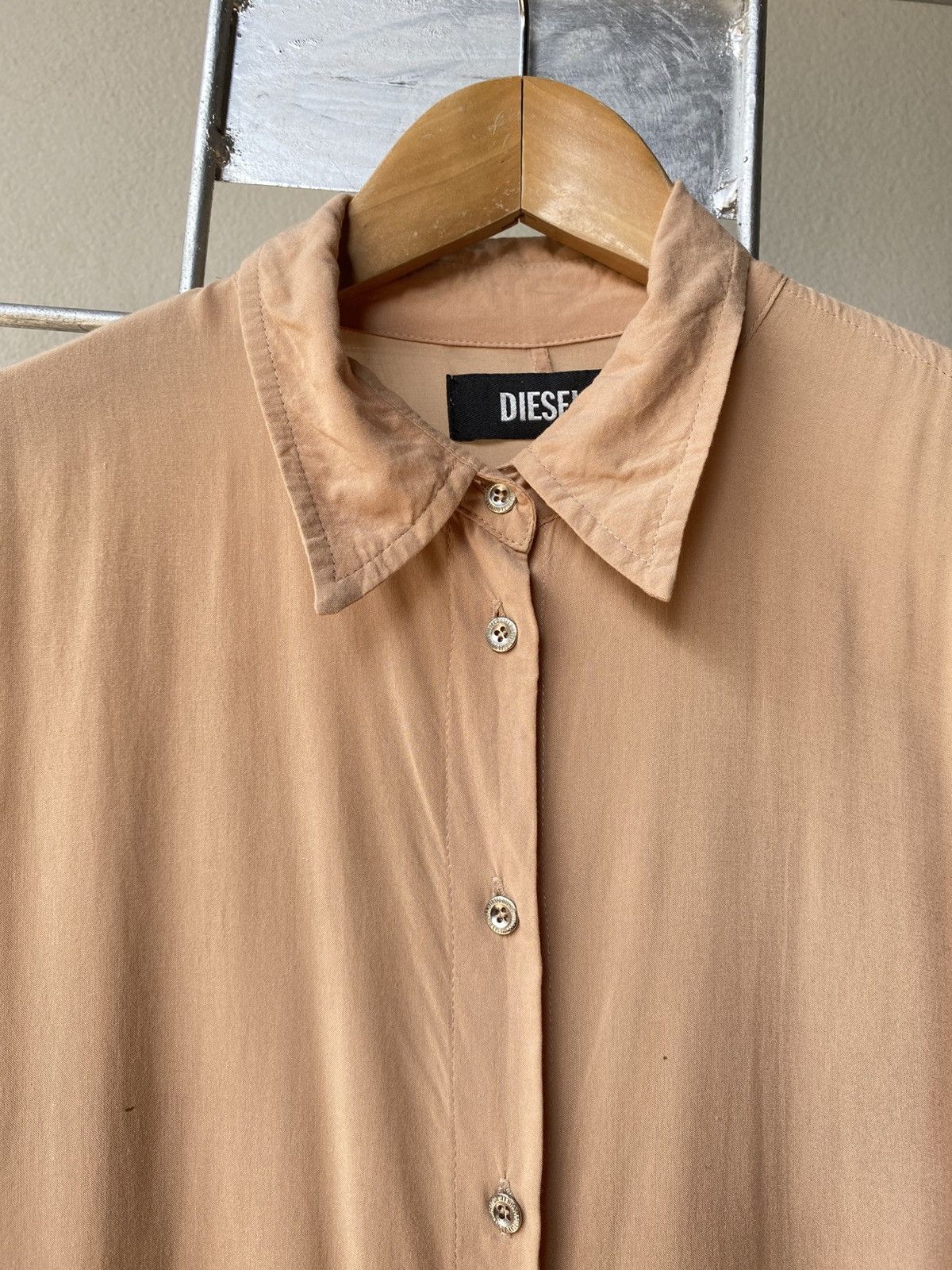 Diesel DIESEL Beige Oversized Button-Up Shirt Size M / US 6-8 / IT 42-44 - 18 Thumbnail