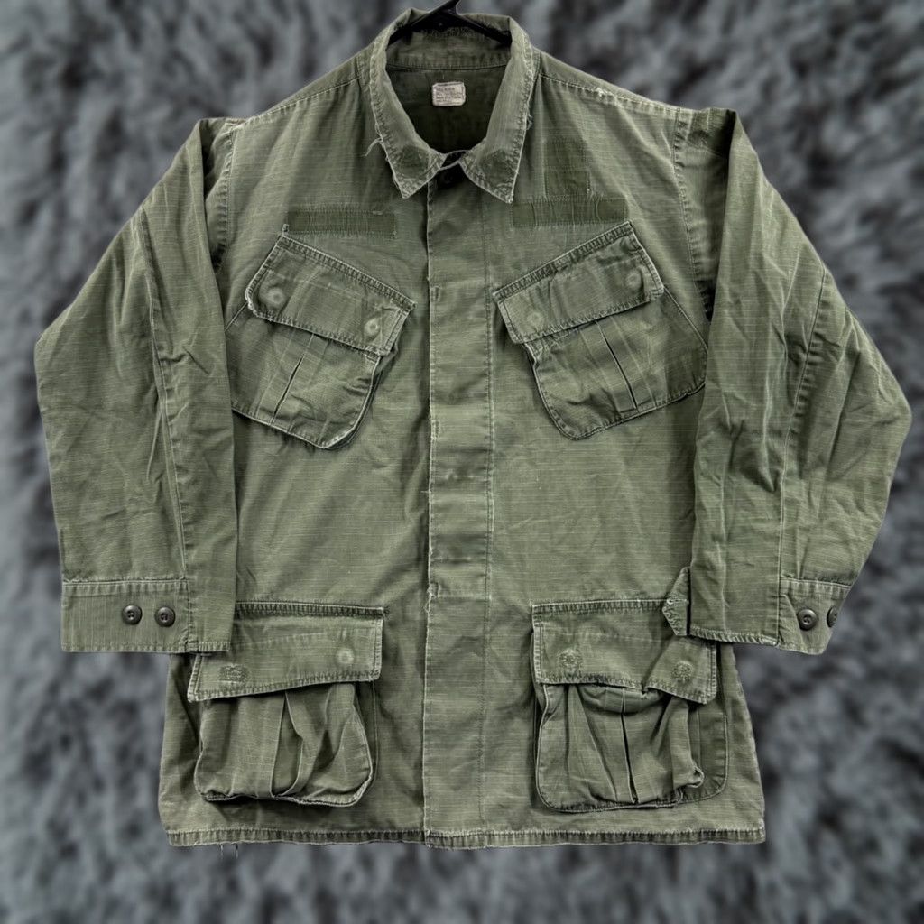 Vintage VINTAGE US Army Tropical Combat Shirt Mens Small 60s Military Vietnam War OG-107 Shirt Size US S / EU 44-46 / 1 - 1 Thumbnail