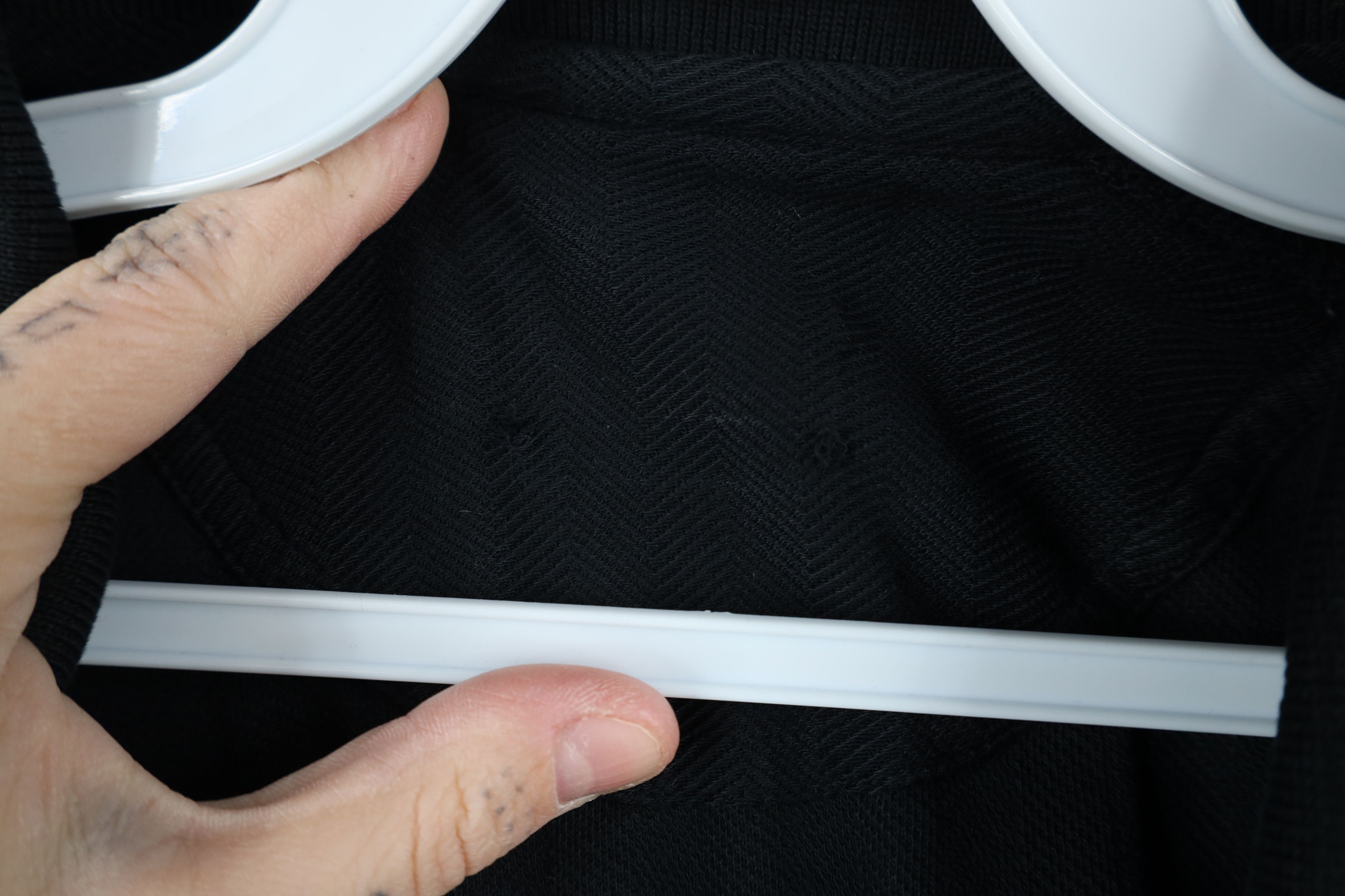 Vintage Vintage 90s Streetwear Herringbone Long Sleeve Polo Shirt Size US L / EU 52-54 / 3 - 8 Thumbnail