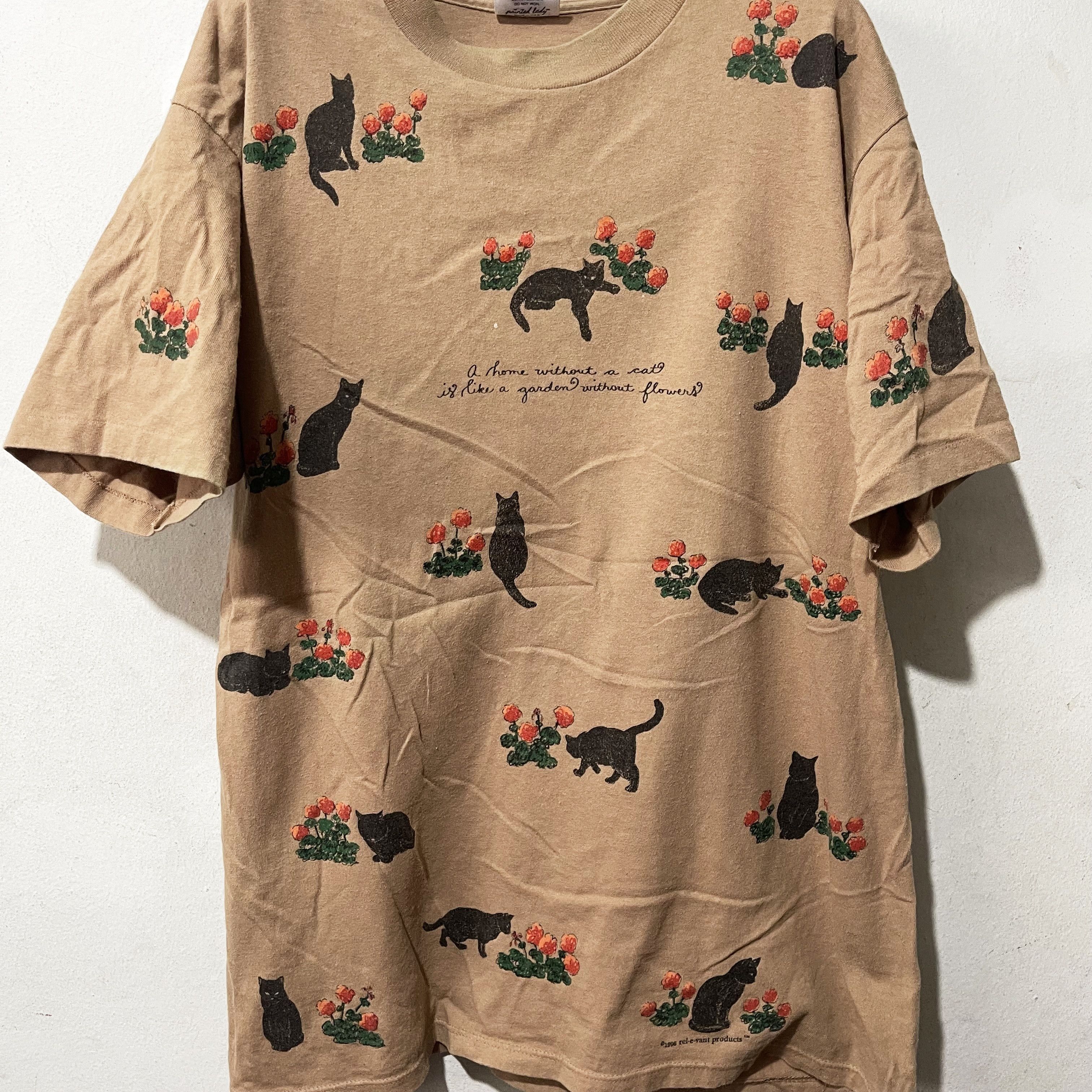 Arts & Science × Vintage Vintage 90s Cat Shirt Size US L / EU 52-54 / 3 - 2 Thumbnail