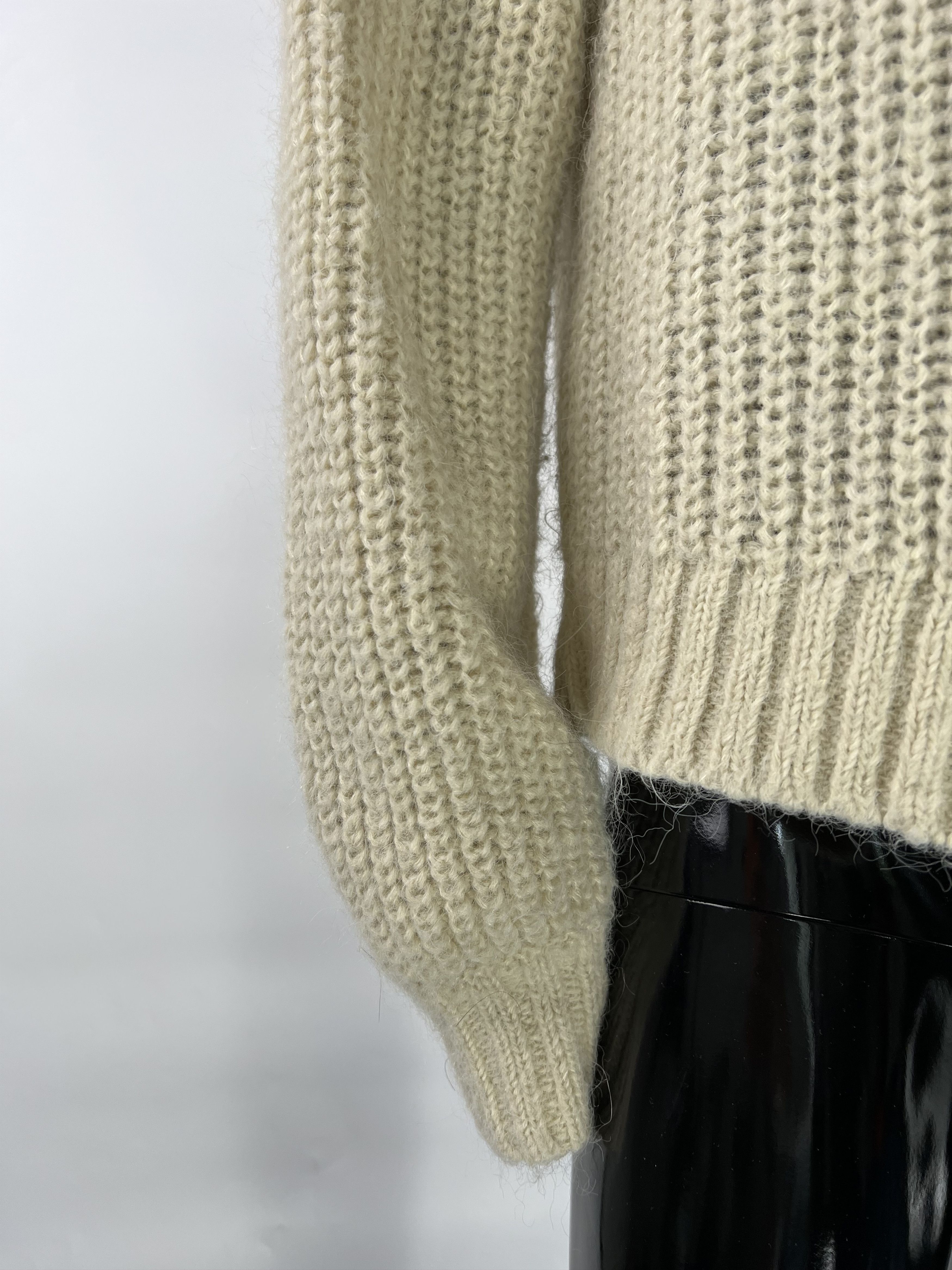 Levi's Levis Women's Ivory Ribbed Knit Sweater Size XS/S Oversized Size XS / US 0-2 / IT 36-38 - 4 Thumbnail