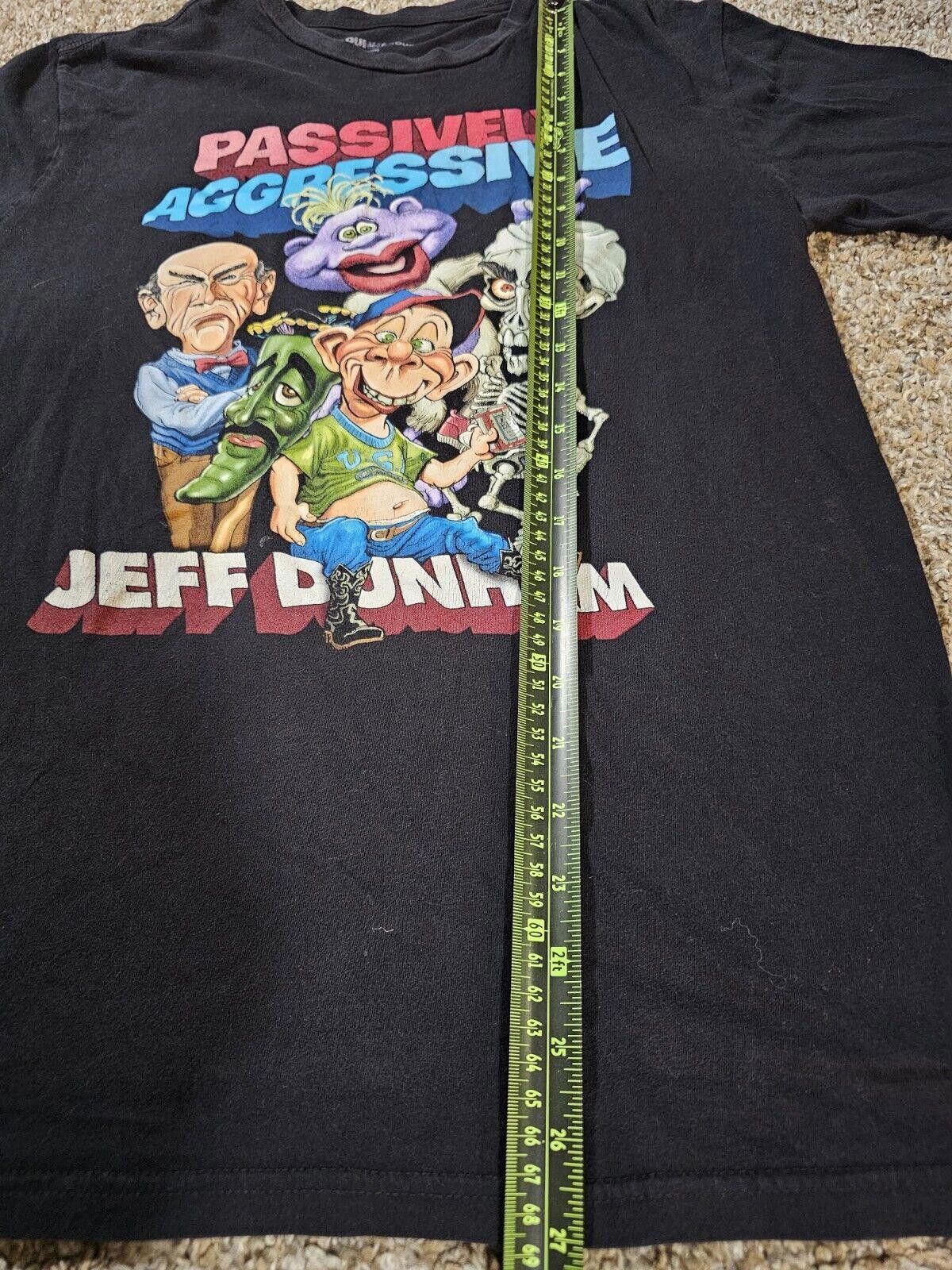 Designer Passively Aggressive Jeff Dunham L Tour T Shirt Dummy Black Size US L / EU 52-54 / 3 - 4 Thumbnail