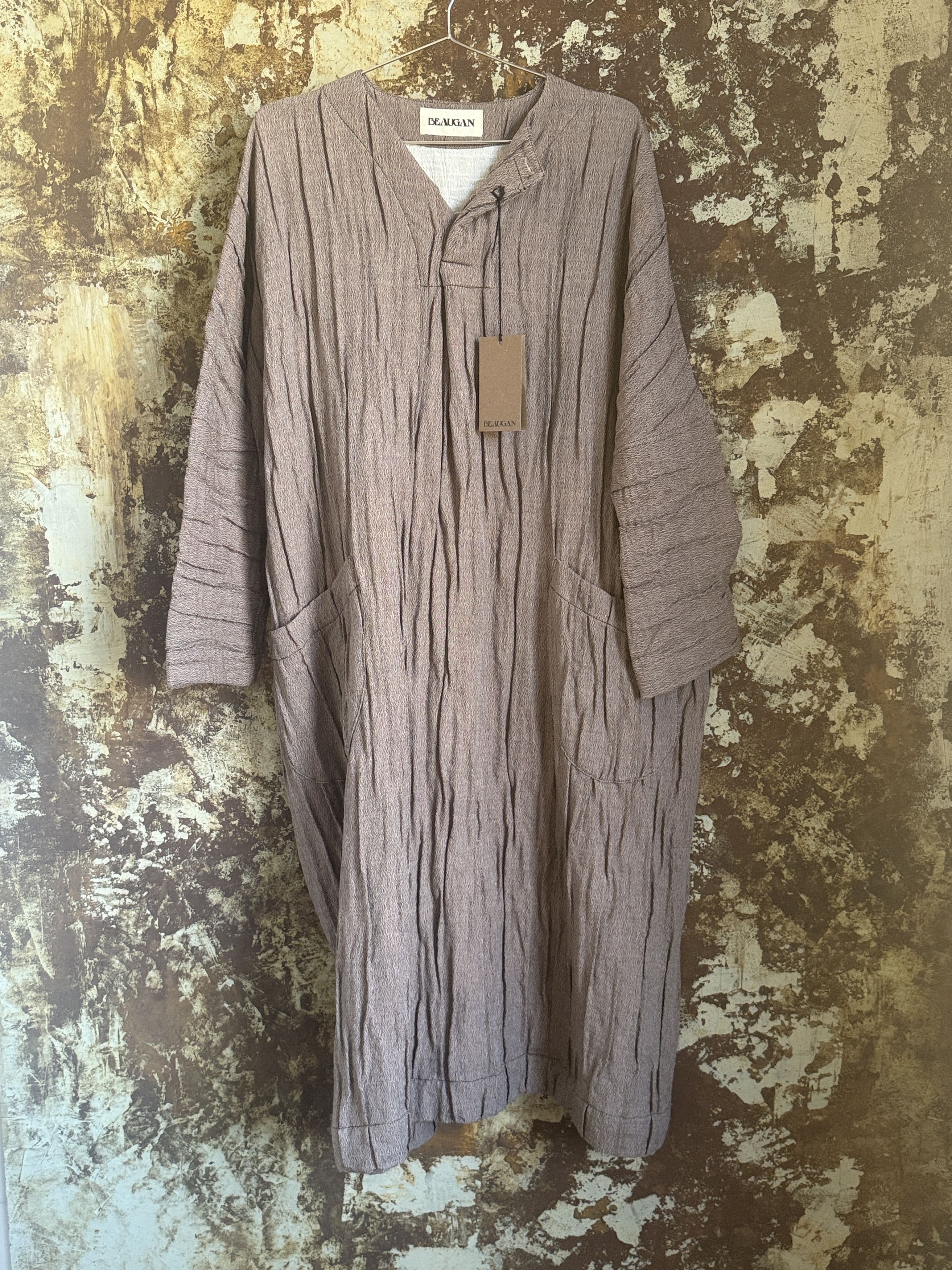 Beaugan $1170 NWT BEAUGAN GAUZE SACK DRESS Size L / US 10 / IT 46 - 6 Thumbnail