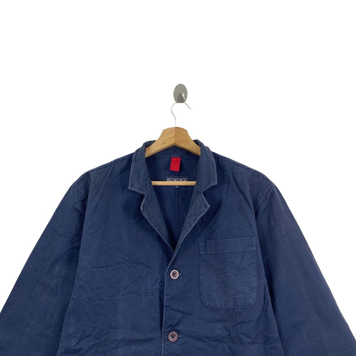 Indigo × Japanese Brand ONE MILF HALF Japanese Brand Indigo Denim Jeans Blazer Coat Size US L / EU 52-54 / 3 - 4 Thumbnail