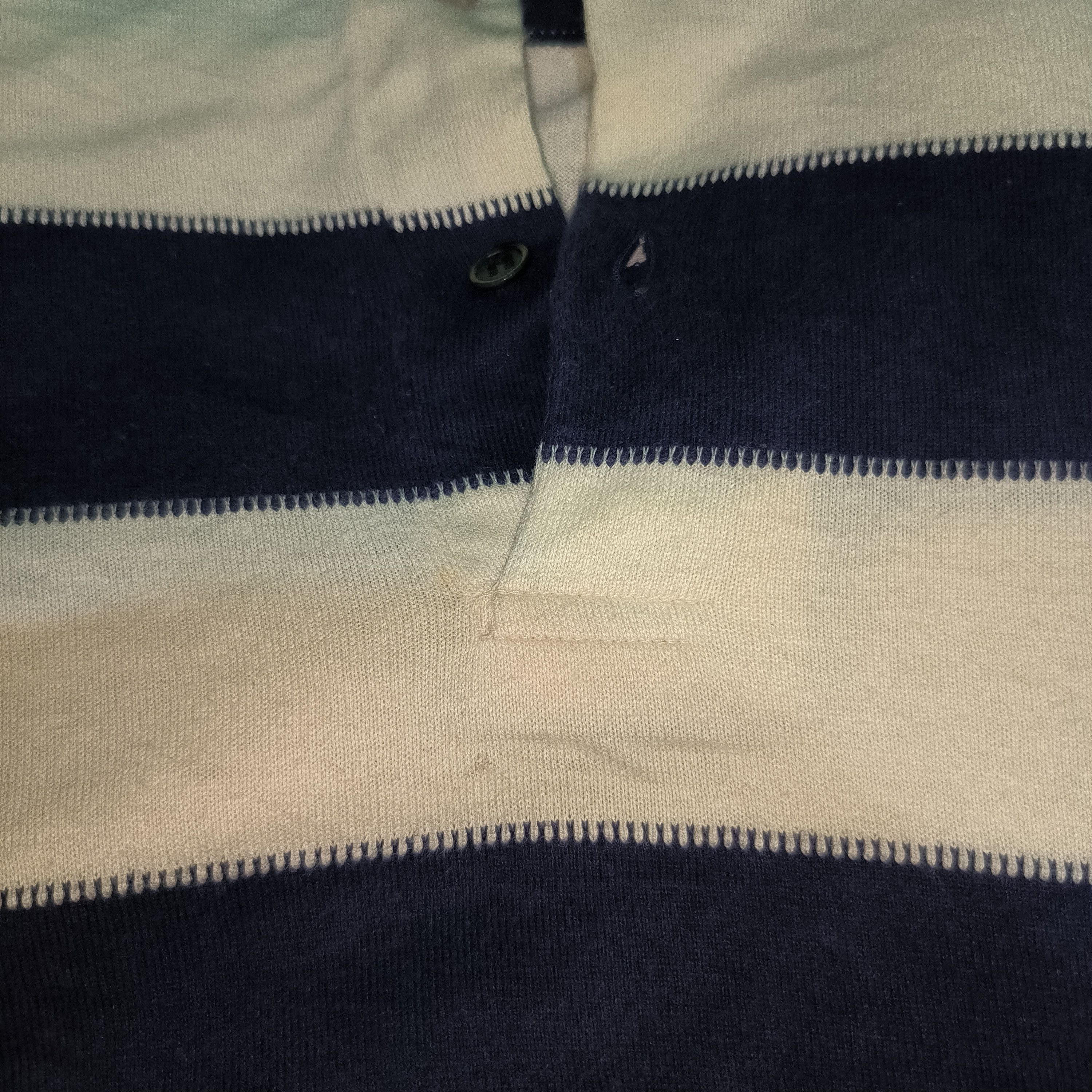 Issey Miyake × Japanese Brand Vintage Issey Miyake Stripe Polo Shirt Size US M / EU 48-50 / 2 - 3 Thumbnail