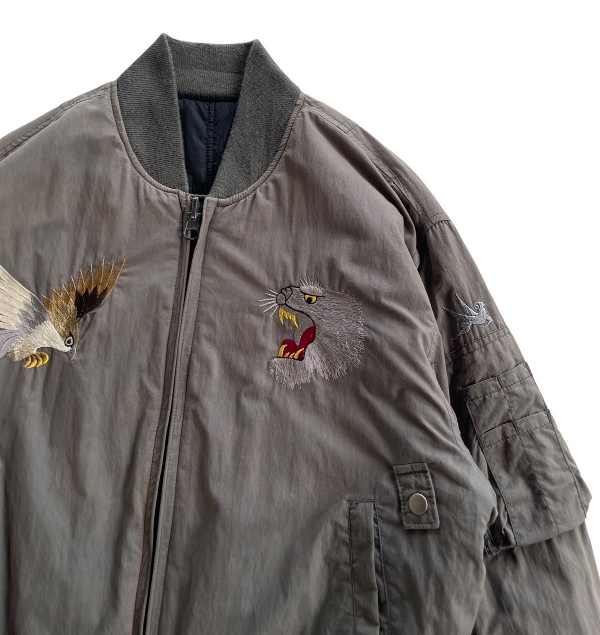 I. Spiewak And Sons Spiewak & Son Reversible Sukajan Bomber Jacket Size US M / EU 48-50 / 2 - 9 Thumbnail