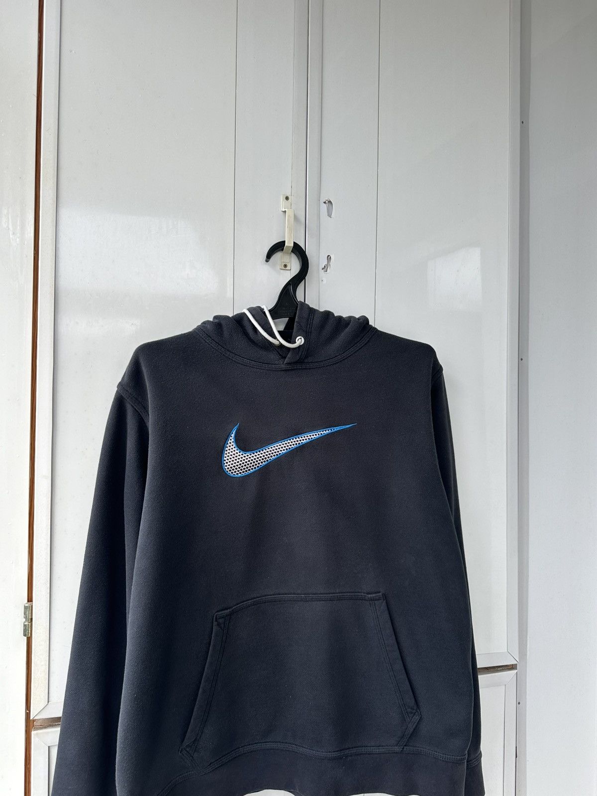 Nike Vintage Nike Hoodie Blue Swoosh Size US L / EU 52-54 / 3 - 2 Thumbnail