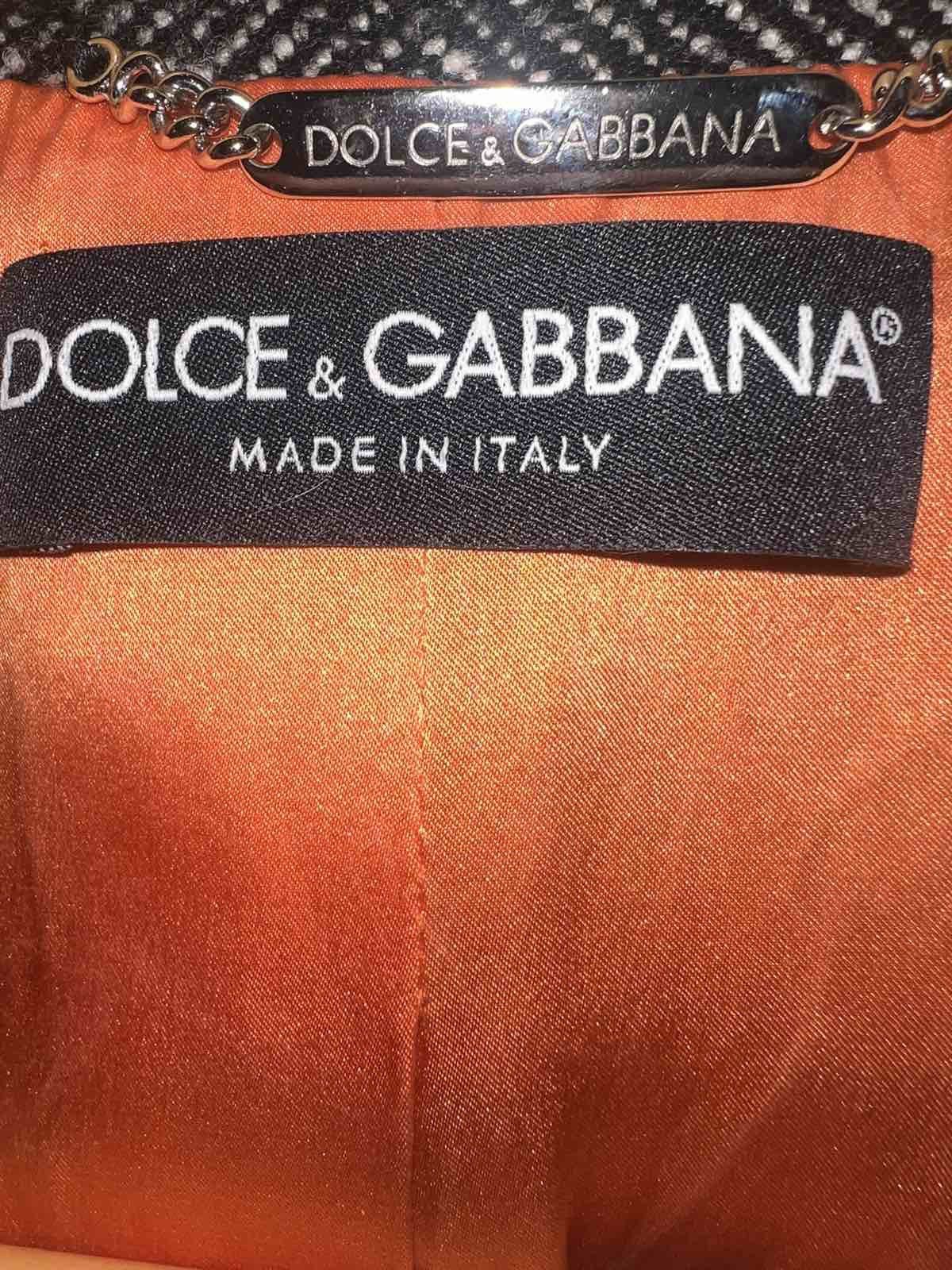 Dolce & Gabbana Dolce & Gabbana tweed coat 44 IT Color grey Size M / US 6-8 / IT 42-44 - 3 Thumbnail