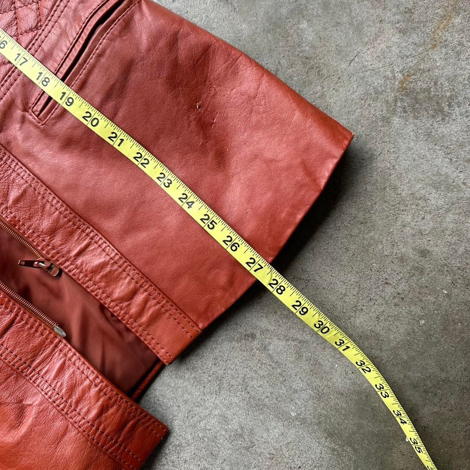 Other J. Sully 70s 80s Light Brown Leather Jacket Size XL / US 12-14 / IT 48-50 - 5 Thumbnail