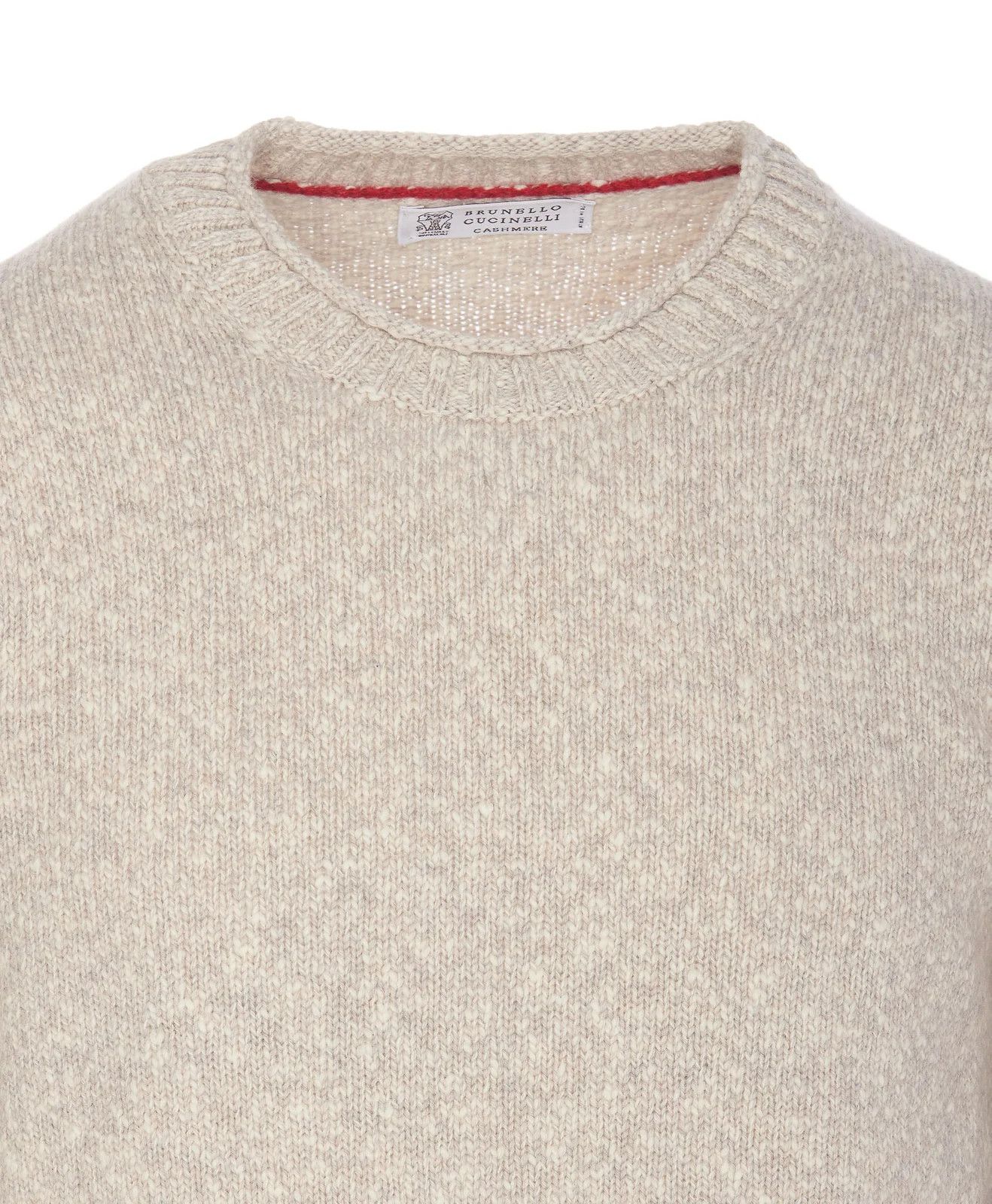 Brunello Cucinelli o1y0526 Cashmere Blend Sweater in Light Gray Size US M / EU 48-50 / 2 - 4 Thumbnail