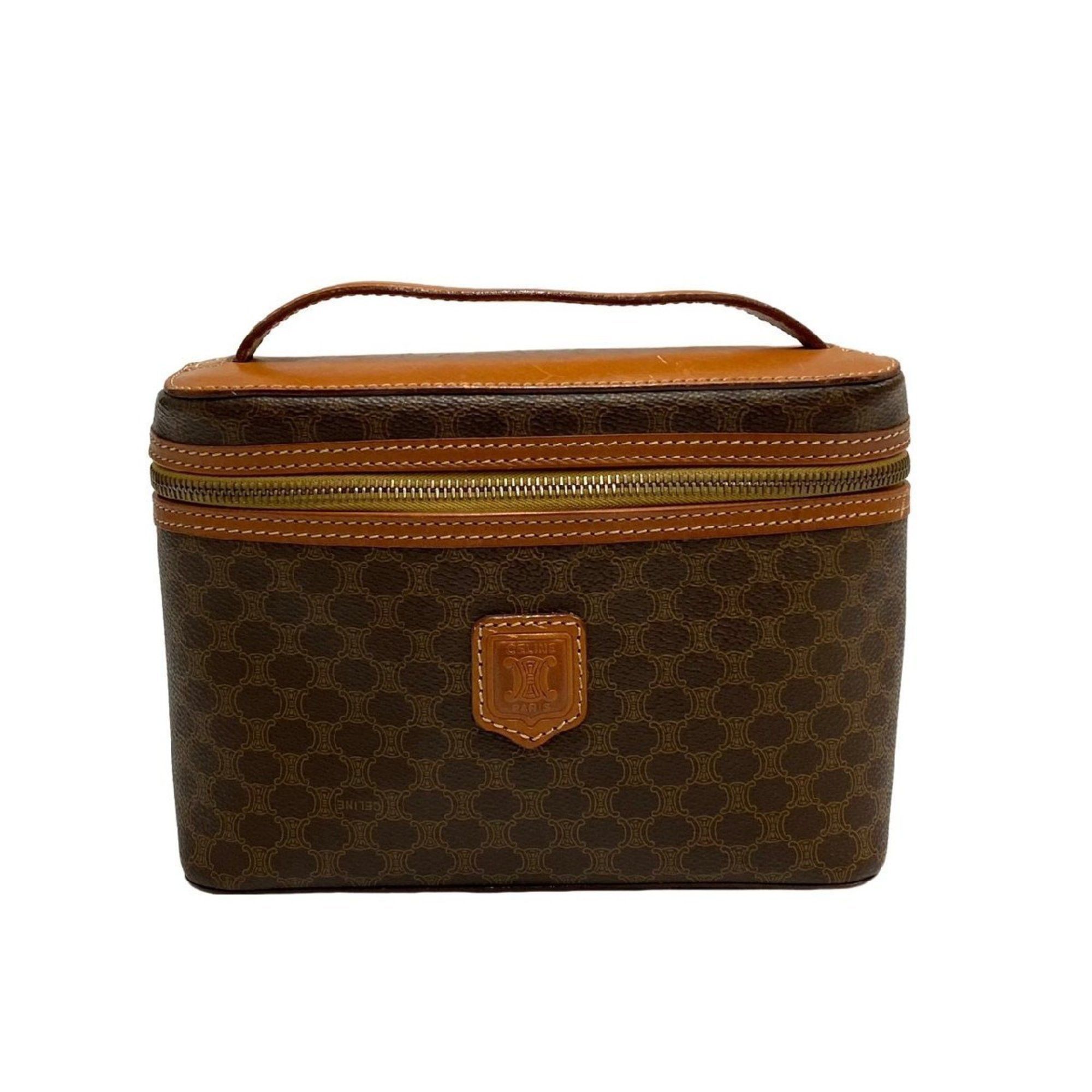 image of Celine Céline Vanity Handbag in Brown, Women's