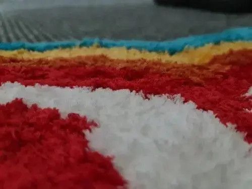 Handmade Handmade Rainbow "DAMN" Letter Soft Rug Size ONE SIZE - 4 Thumbnail