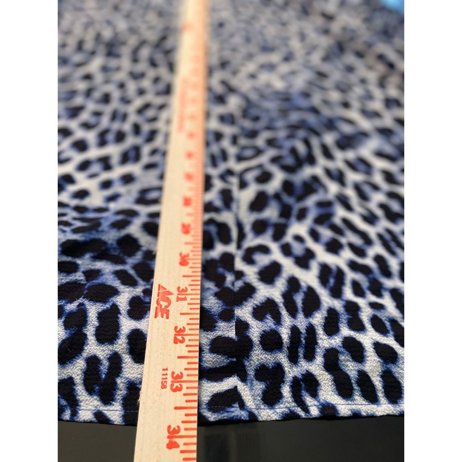 Vince Camuto Vince Camuto Blue Leopard Halter Mini Dress XS Animal Print Size XS / US 0-2 / IT 36-38 - 6 Thumbnail