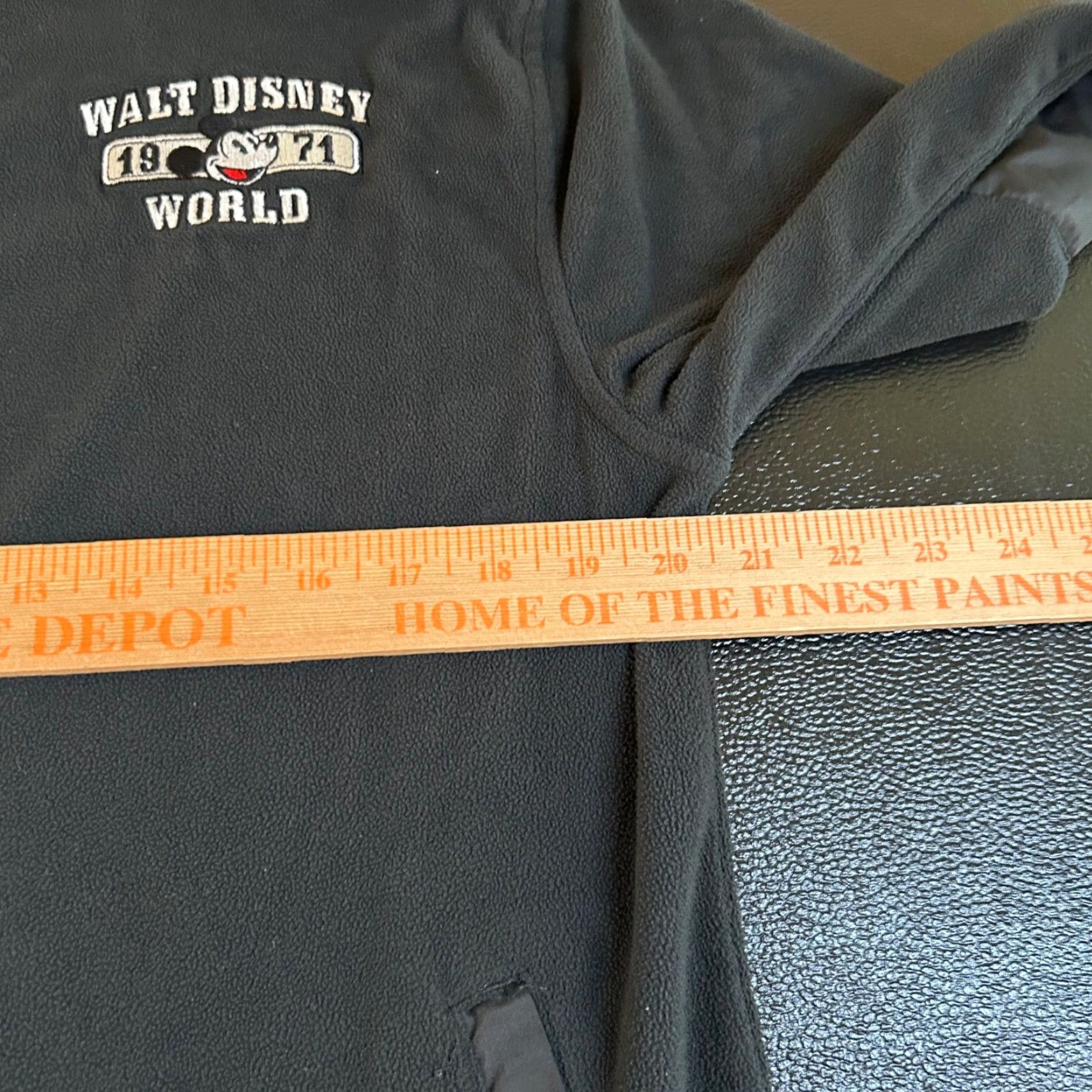 Disney Disney Parks Authentic Fleece Jacket Full Zip Mickey Mouse Black Mens S Size US S / EU 44-46 / 1 - 7 Thumbnail