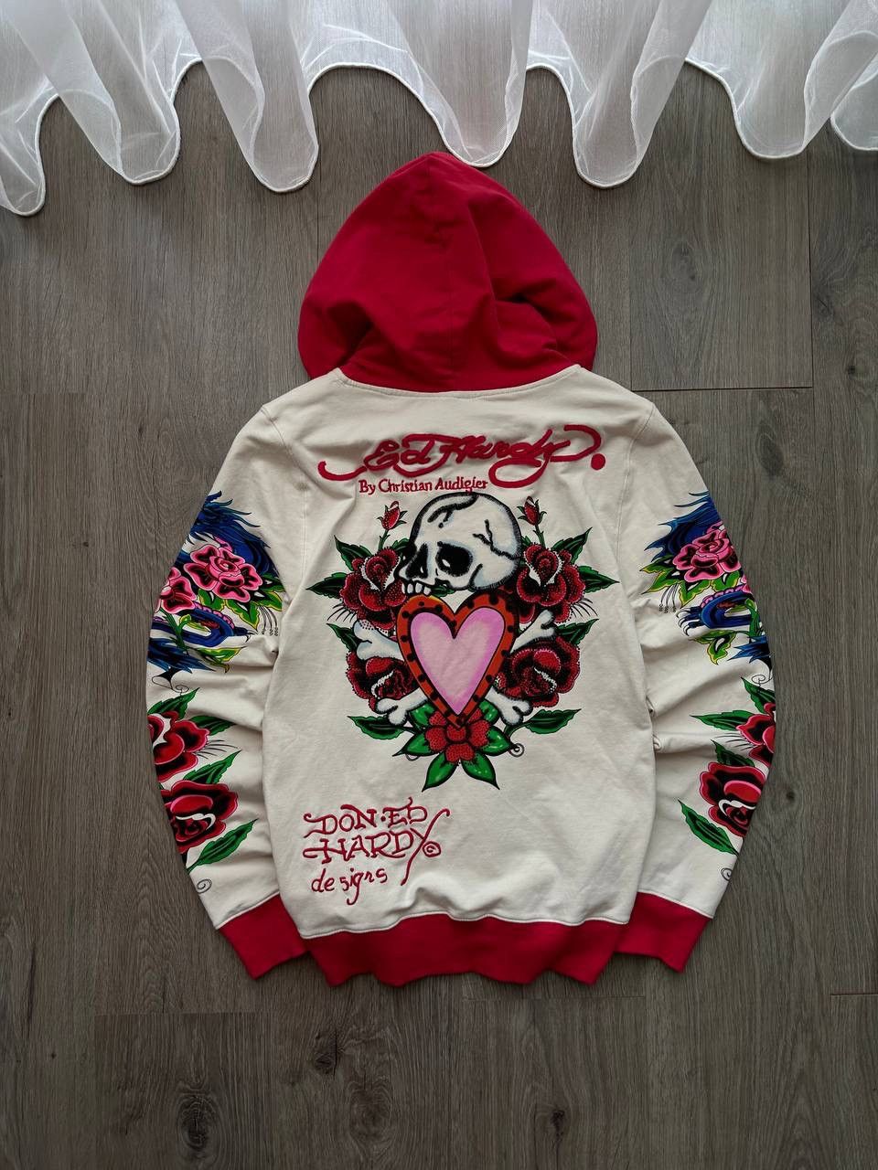 Christian Audigier × Ed Hardy × Vintage Vintage Ed Hardy Christian Audigier Hoodie Size M / US 6-8 / IT 42-44 - 7 Thumbnail