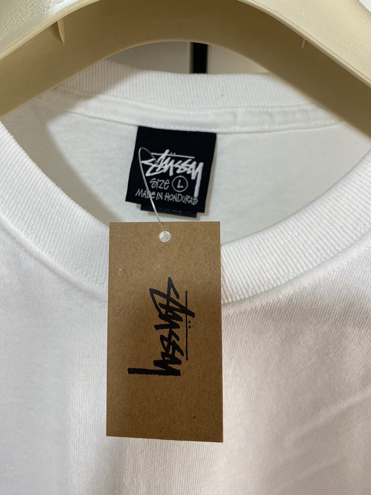 Stussy Stüssy Carton T-shirt, L, white, with print, new with tag Size US L / EU 52-54 / 3 - 5 Thumbnail