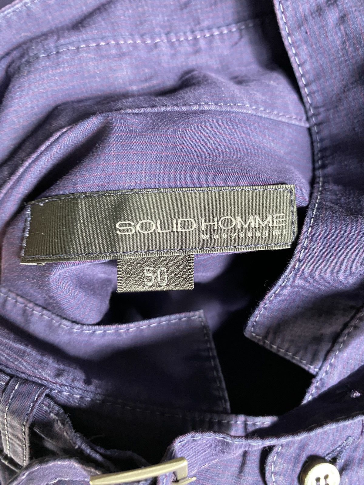 Solid Homme × Wooyoungmi SOLID HOMME Blue Long-Sleeve Shirt Size US M / EU 48-50 / 2 - 4 Thumbnail