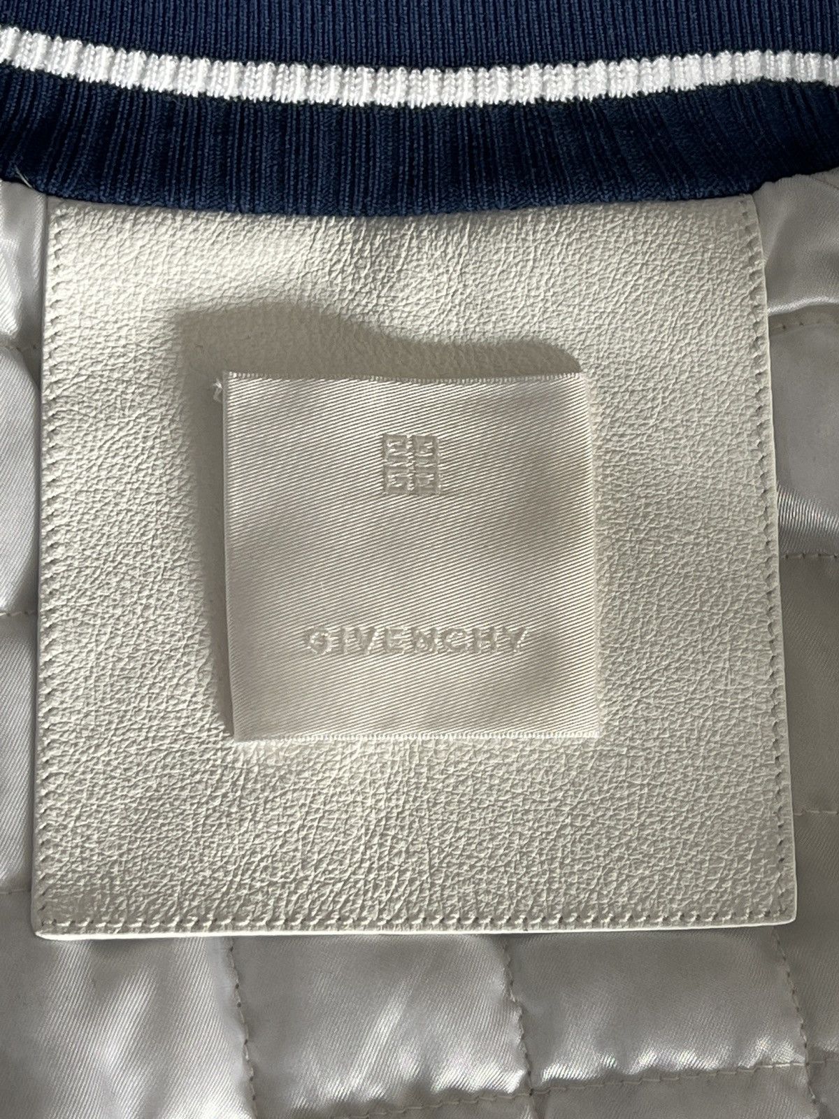Givenchy Rare Blue Givenchy Varsity Jacket in wool and leather Size US M / EU 48-50 / 2 - 8 Thumbnail