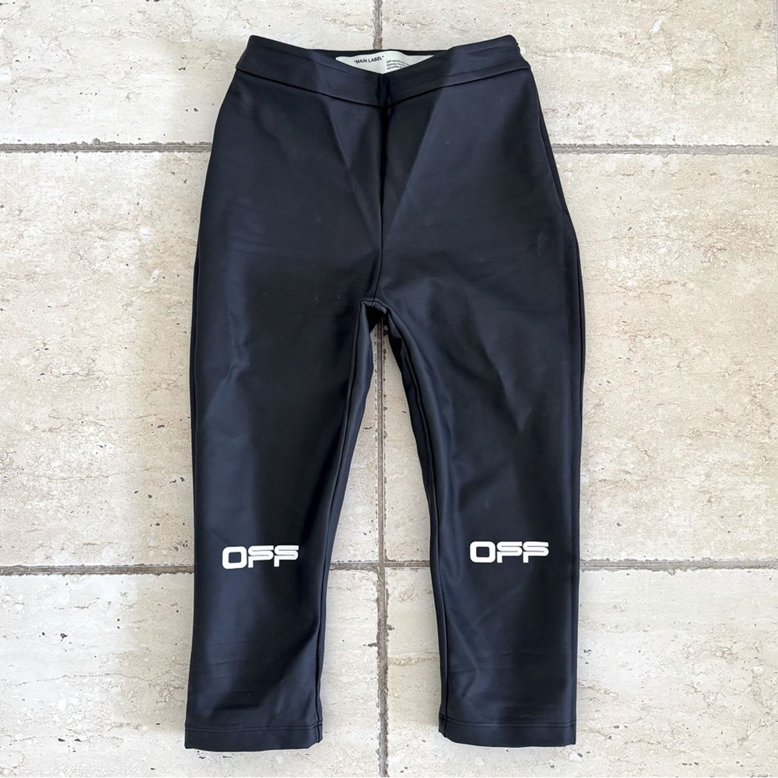 Off-White OFF-WHITE Cropped Leggings, Size 38, Authentic Size 38" / US 16 / IT 52 - 2 Thumbnail