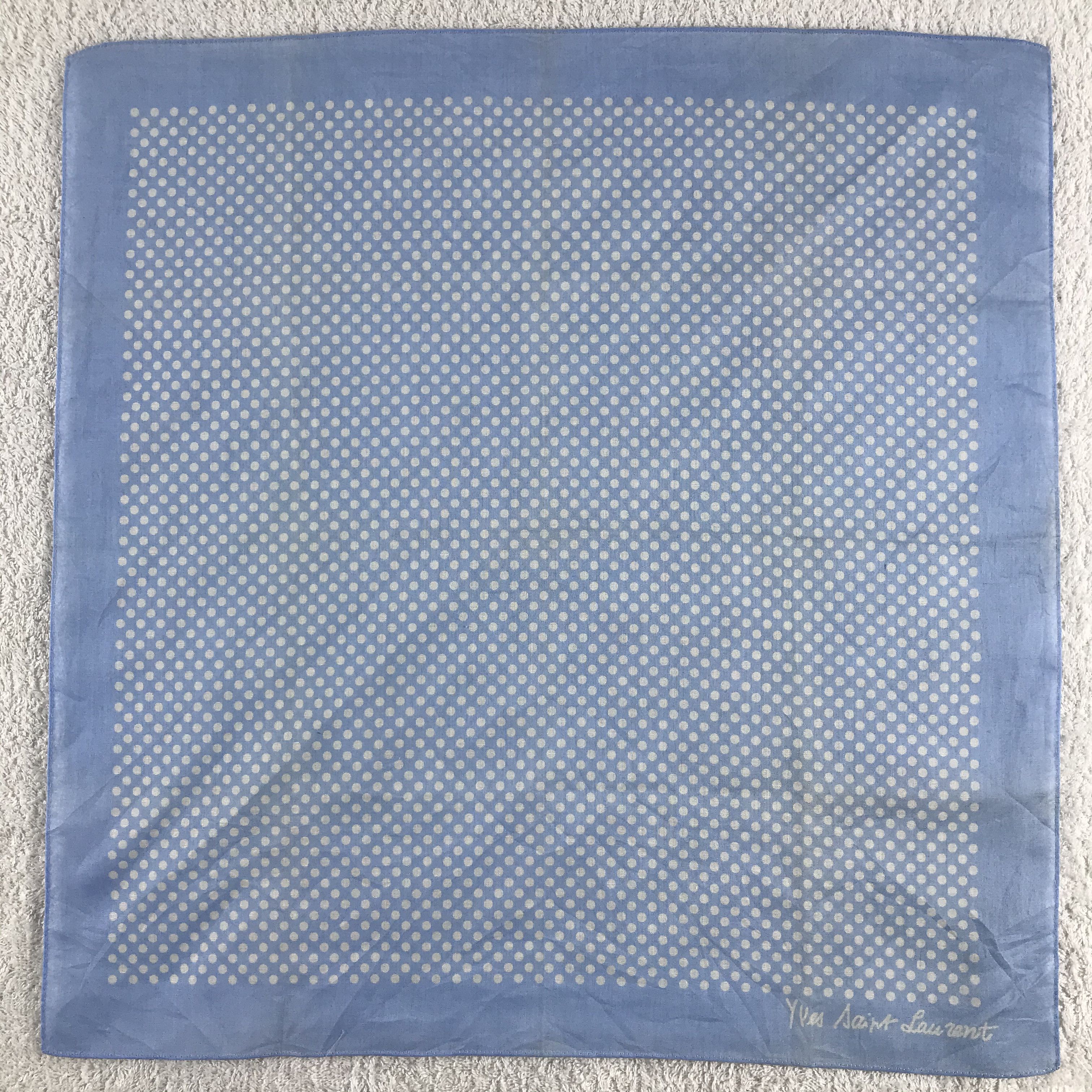 Vintage × Yves Saint Laurent Yves Saint Laurent Bandana / Handkerchief /Neckerchief -S345 Size ONE SIZE - 1 Thumbnail