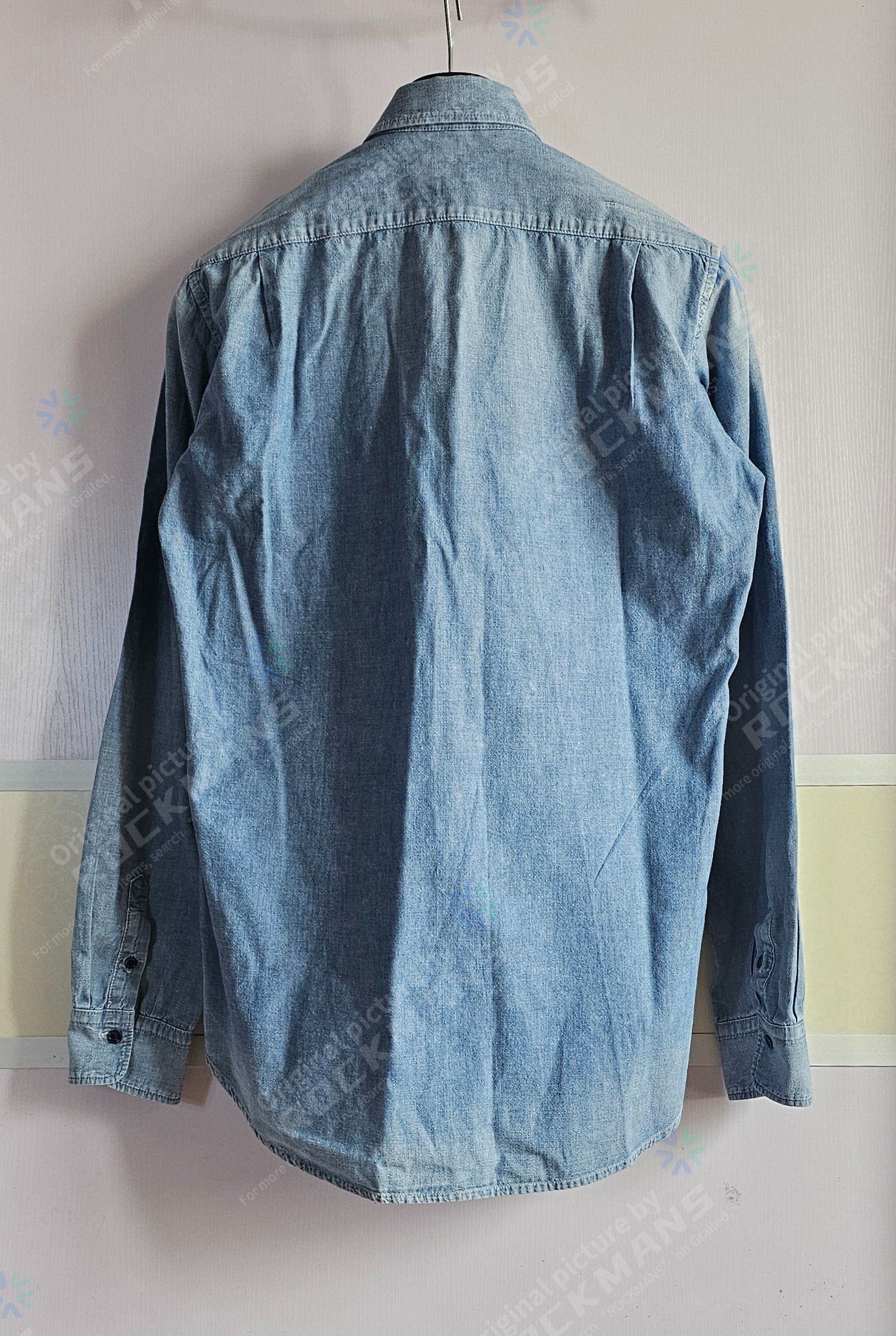 Dior Dior Men's Button-Down Long-Sleeve Denim Redline Shirt 38/L Size US L / EU 52-54 / 3 - 4 Thumbnail