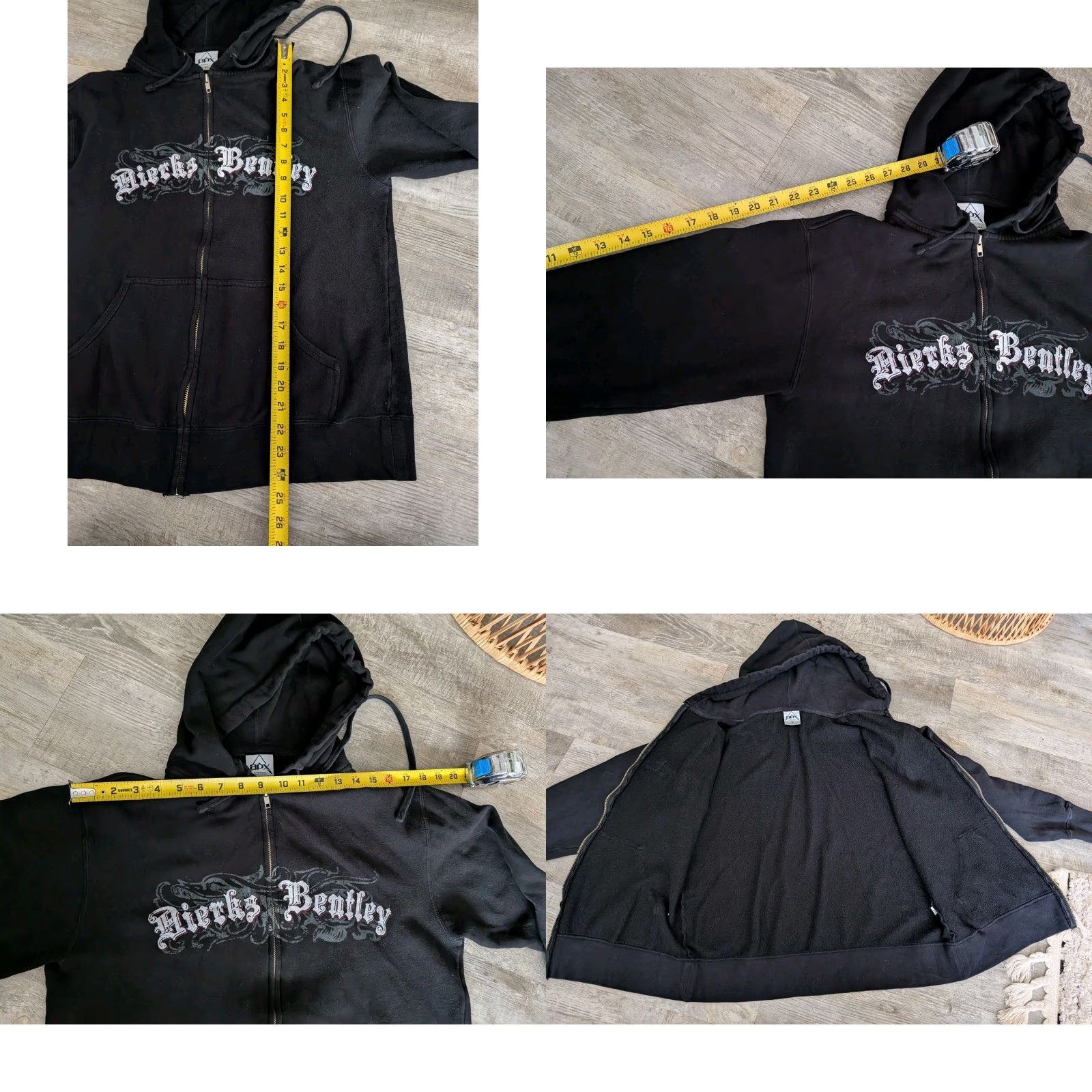 Vintage Dierks Bentley Band Adult M Black Full Zip Hoodie Sweatshirt Jacket Size US M / EU 48-50 / 2 - 8 Thumbnail