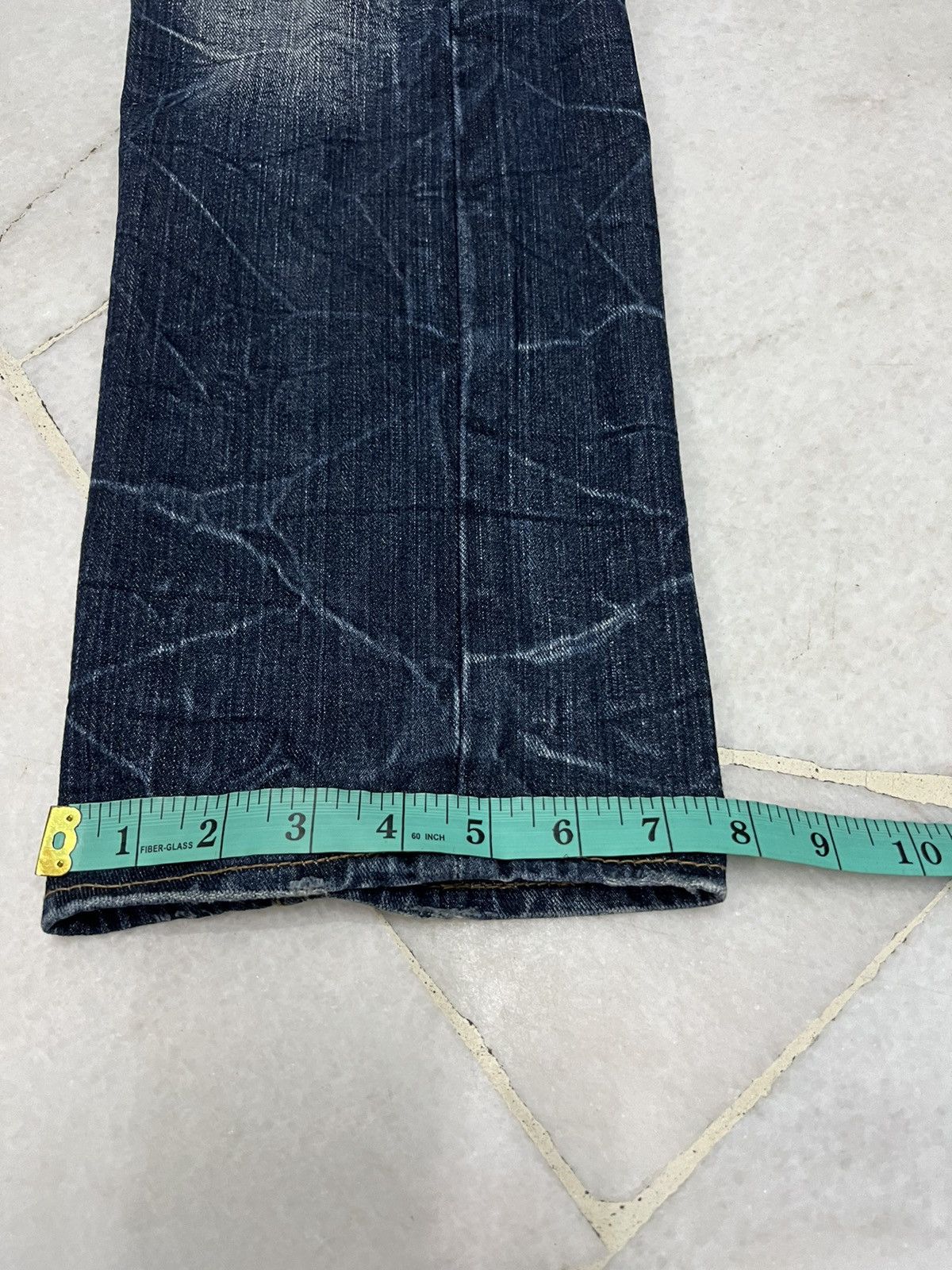 If Six Was Nine × Japanese Brand 🌈DOUBLE WAIST🌈VINTAGE DOMINATE HANDCRAFTED WASHED JEANS Size US 31 - 16 Thumbnail