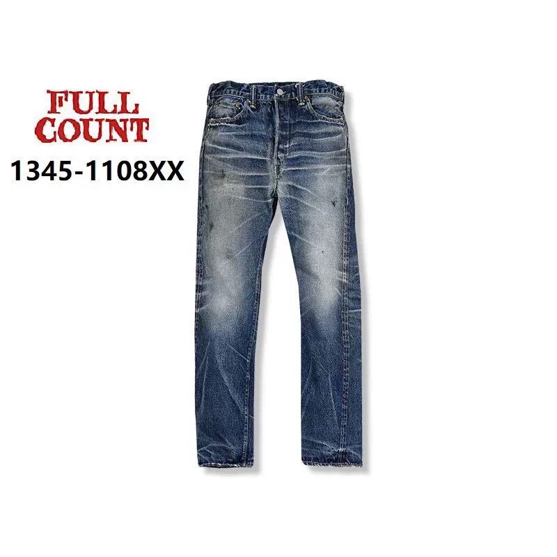 Full Count & Co. Fullcount Vintage Wash Denim Jeans Size US 32 / EU 48 - 1 Thumbnail