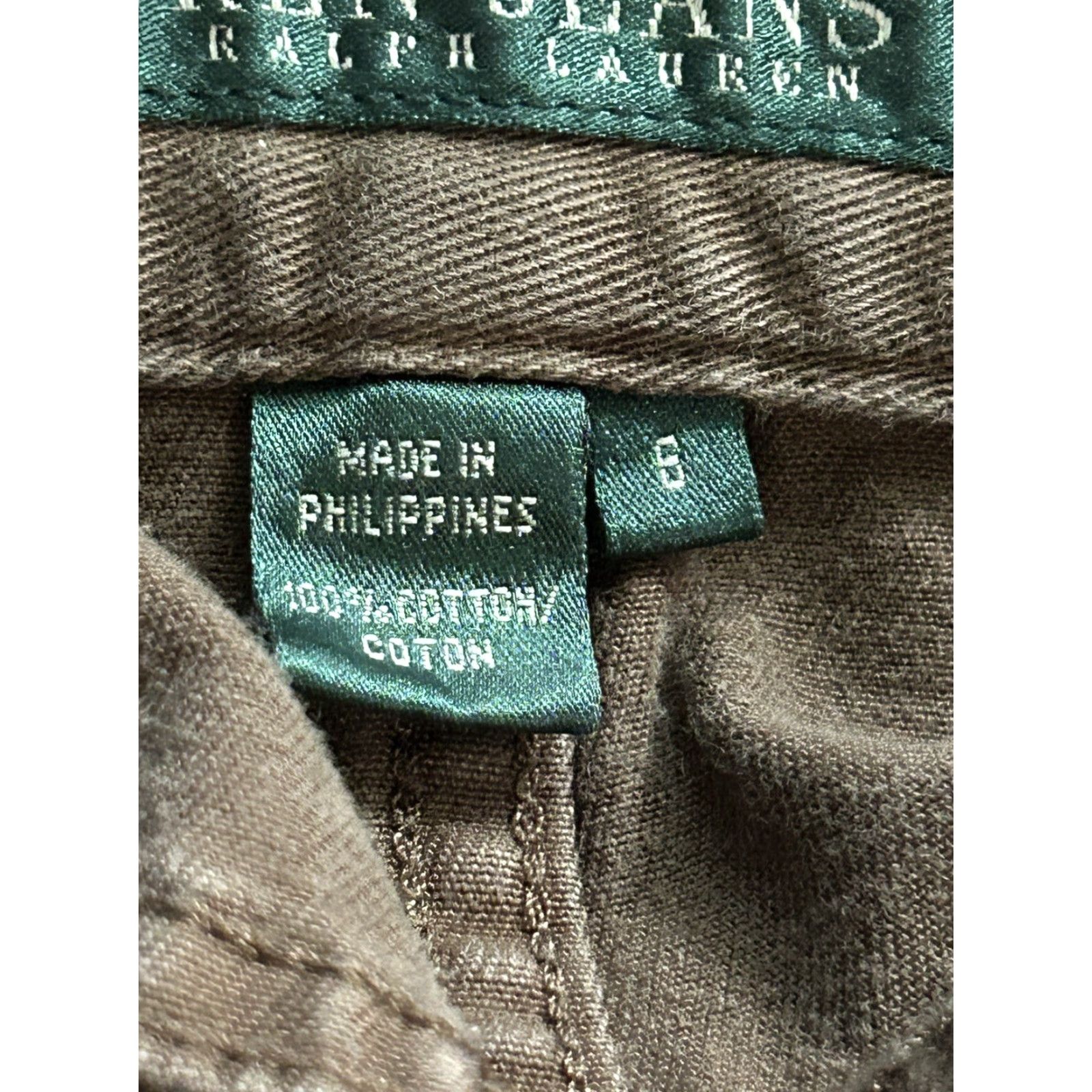Ralph Lauren Lauren Jeans Co Womens Brown Denim Cropped Straight Leg Pants size 6 Ladies Spring Fall Summer Cropped Logo Size 28" / US 6 / IT 42 - 7 Thumbnail