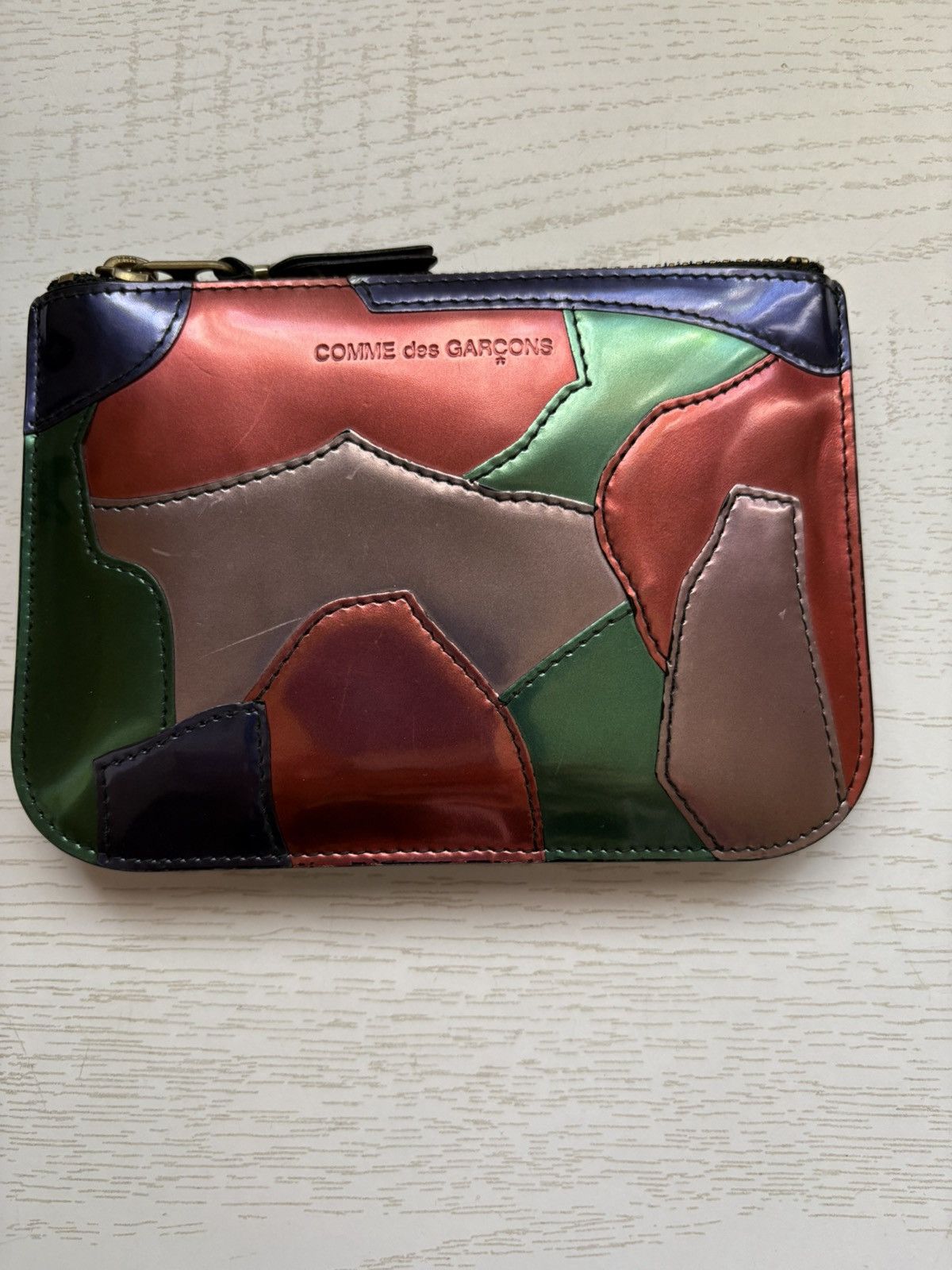 Comme des Garcons Comme Des garçon metallic patch zip wallet Size ONE SIZE - 1 Thumbnail
