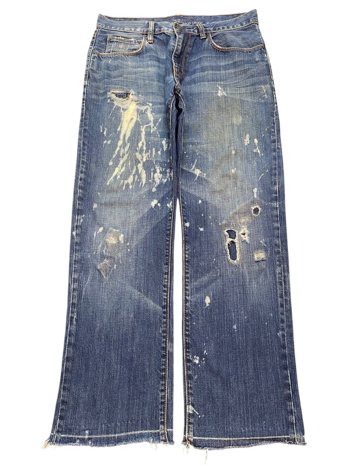 Gap Vintage Gap Mud Wash Paint Splatter Style Distress Loose Fit Size US 32 / EU 48 - 1 Thumbnail