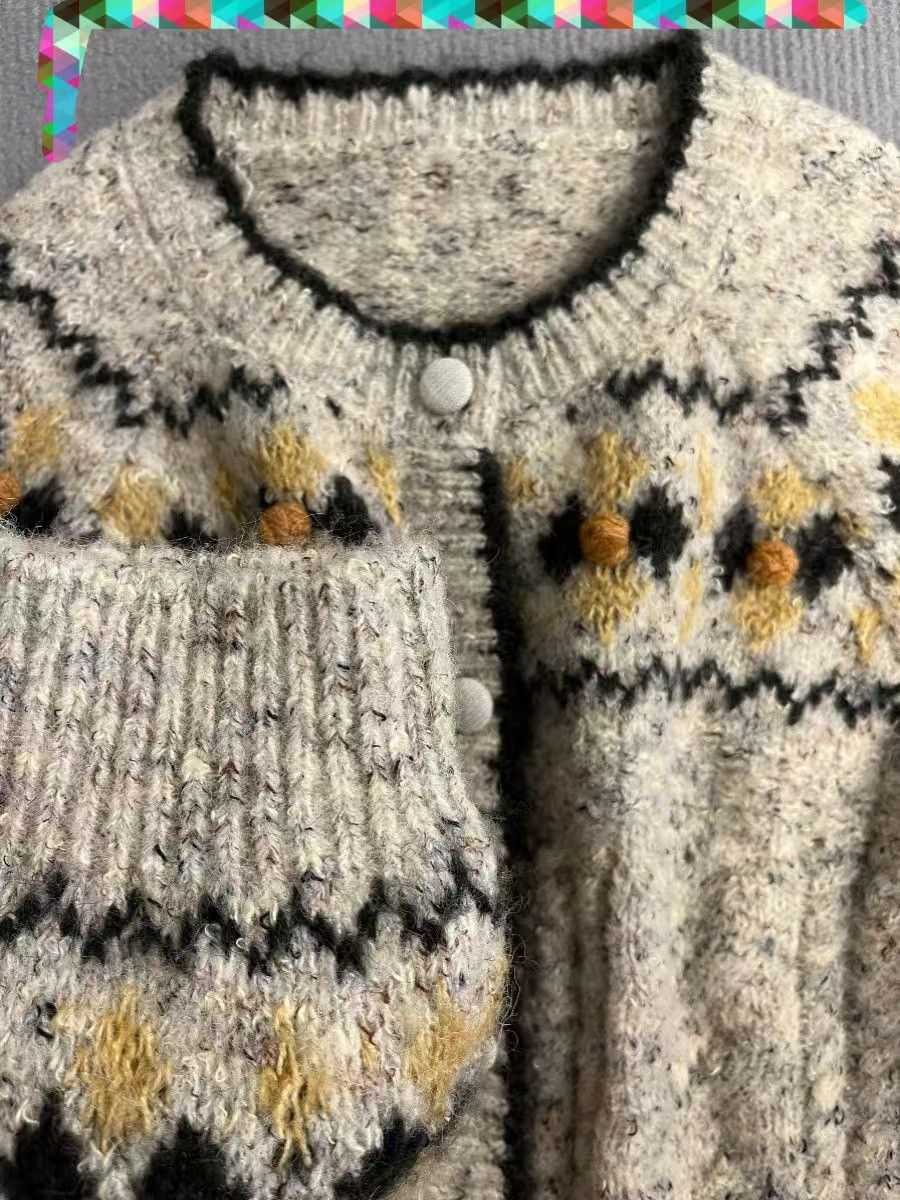 Vintage Streetwear loose-fit knitted cardigan sweater Size US M / EU 48-50 / 2 - 4 Thumbnail