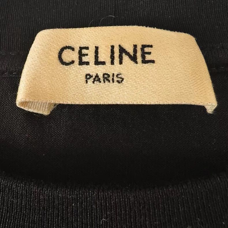 Celine CELINE Studded Logo Loose Short Sleeve TShirt Size US M / EU 48-50 / 2 - 4 Thumbnail