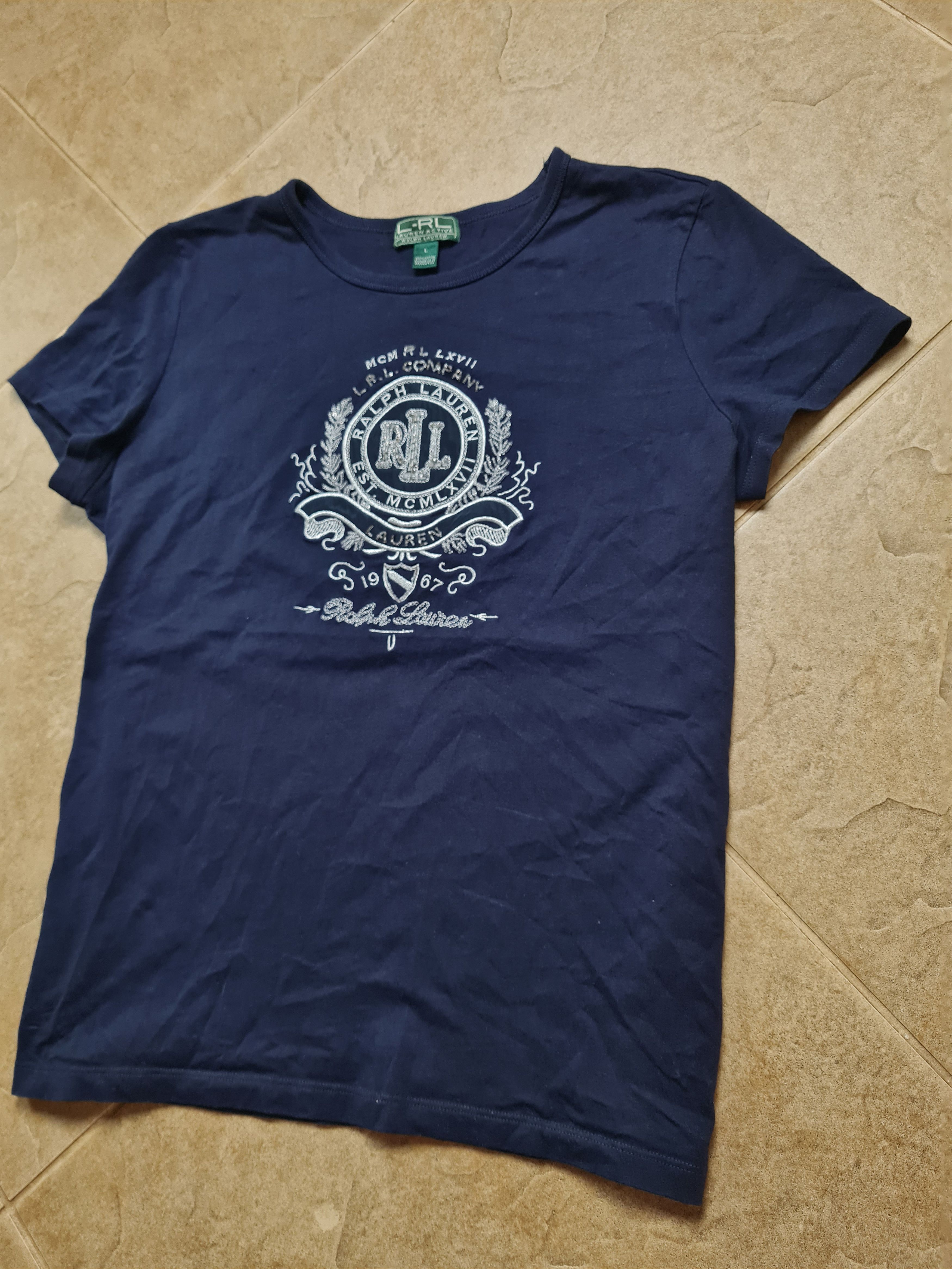 Polo Ralph Lauren Vintage Ralph Lauren Embroidered beads Big Logo Blue Size L Size L / US 10 / IT 46 - 10 Thumbnail