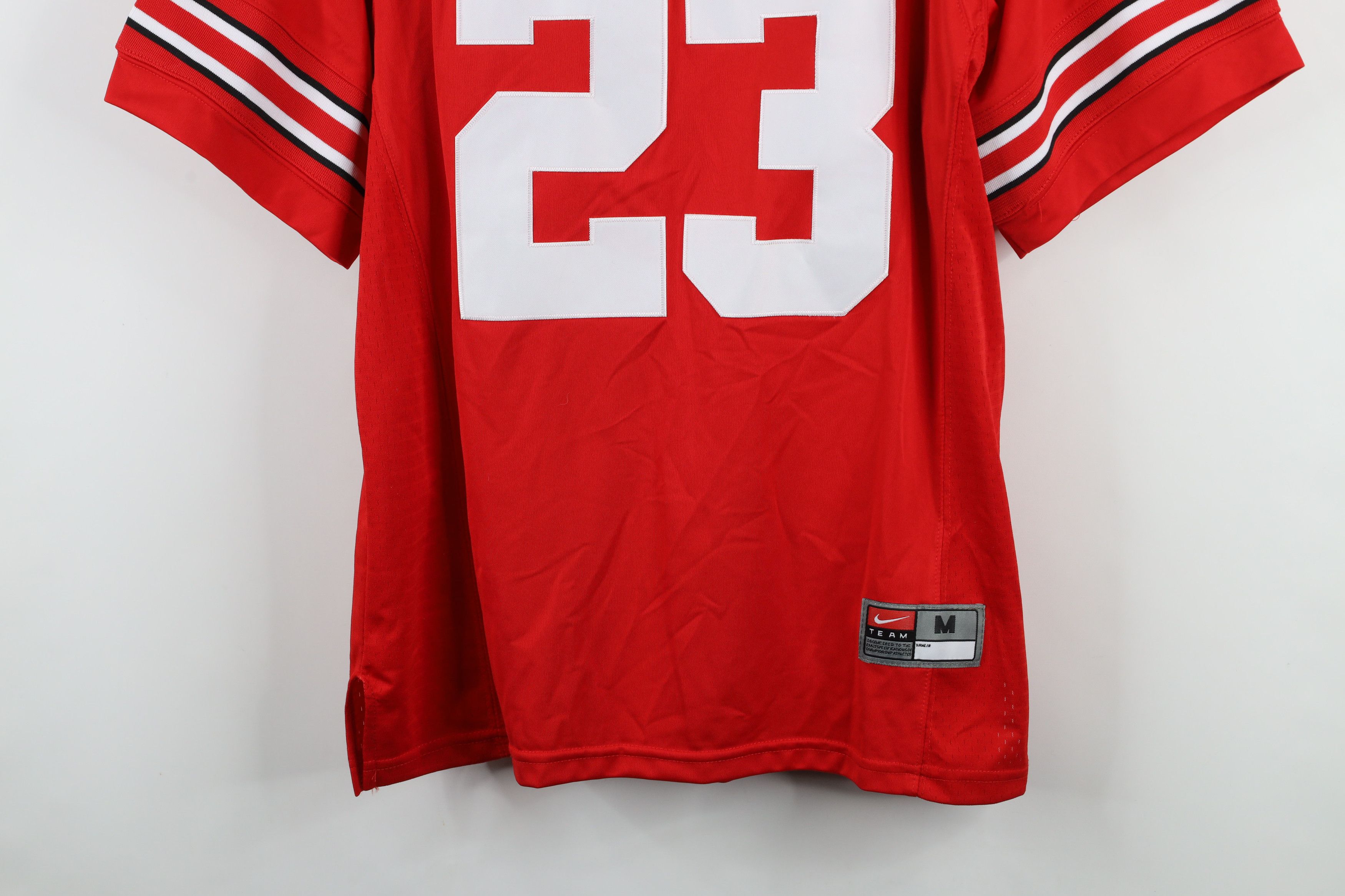 Nike × Vintage Nike White Ohio State University Football Jersey Red #23 Size US M / EU 48-50 / 2 - 3 Thumbnail