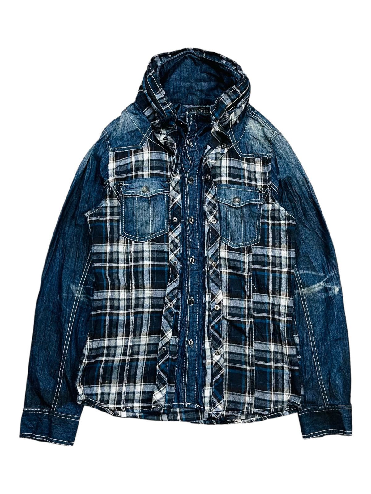 If Six Was Nine 2000s In The Attic - Apocalypse Flanel Bono Jacket Size US M / EU 48-50 / 2 - 3 Thumbnail