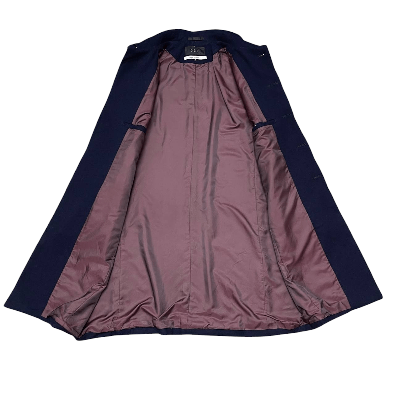 Japanese Brand AW18 GGD Grand Global Design Wool Long Coat Size US M / EU 48-50 / 2 - 5 Thumbnail