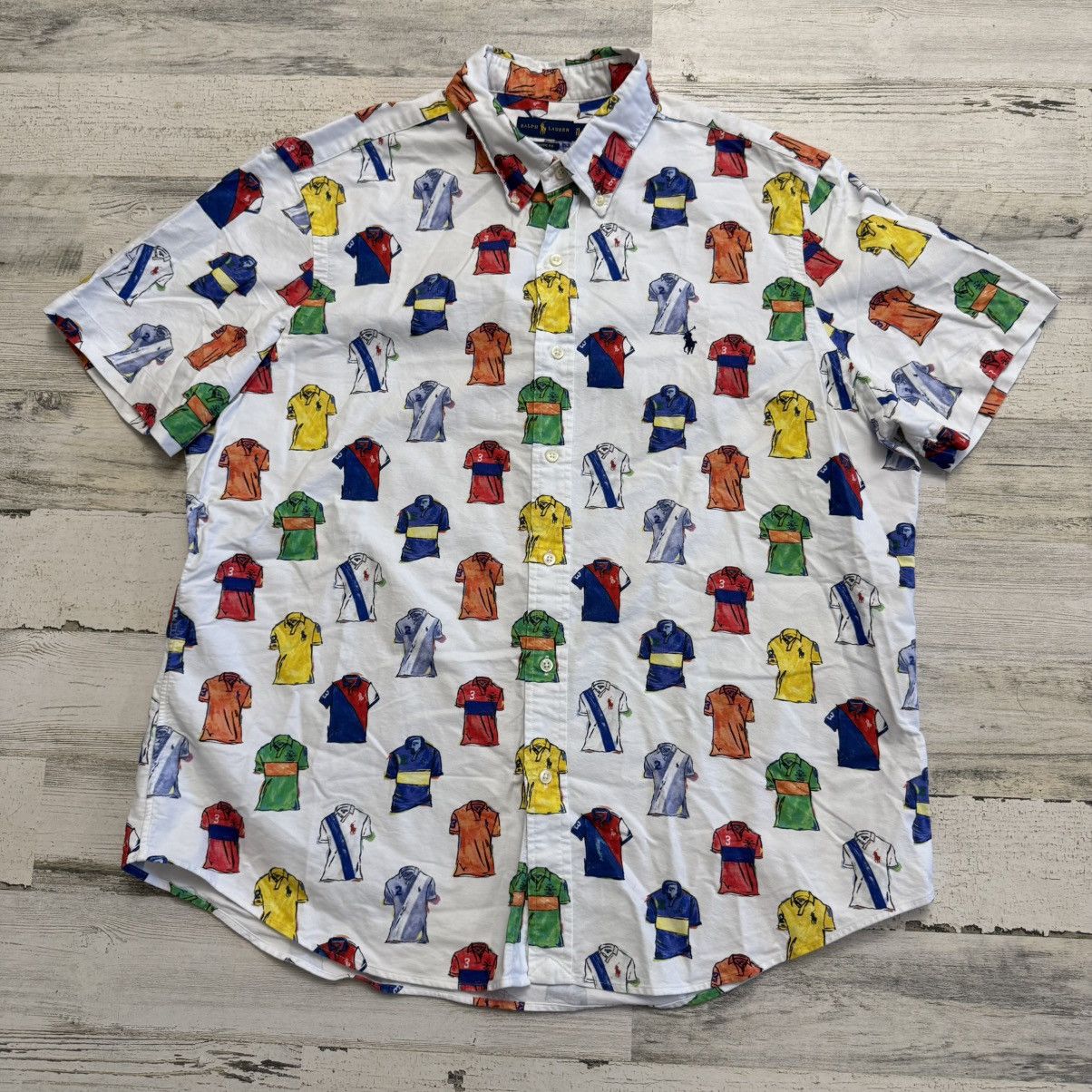 Polo Ralph Lauren Polo Ralph Lauren Classic Button Up Collection Oxford XL Size US XL / EU 56 / 4 - 1 Thumbnail