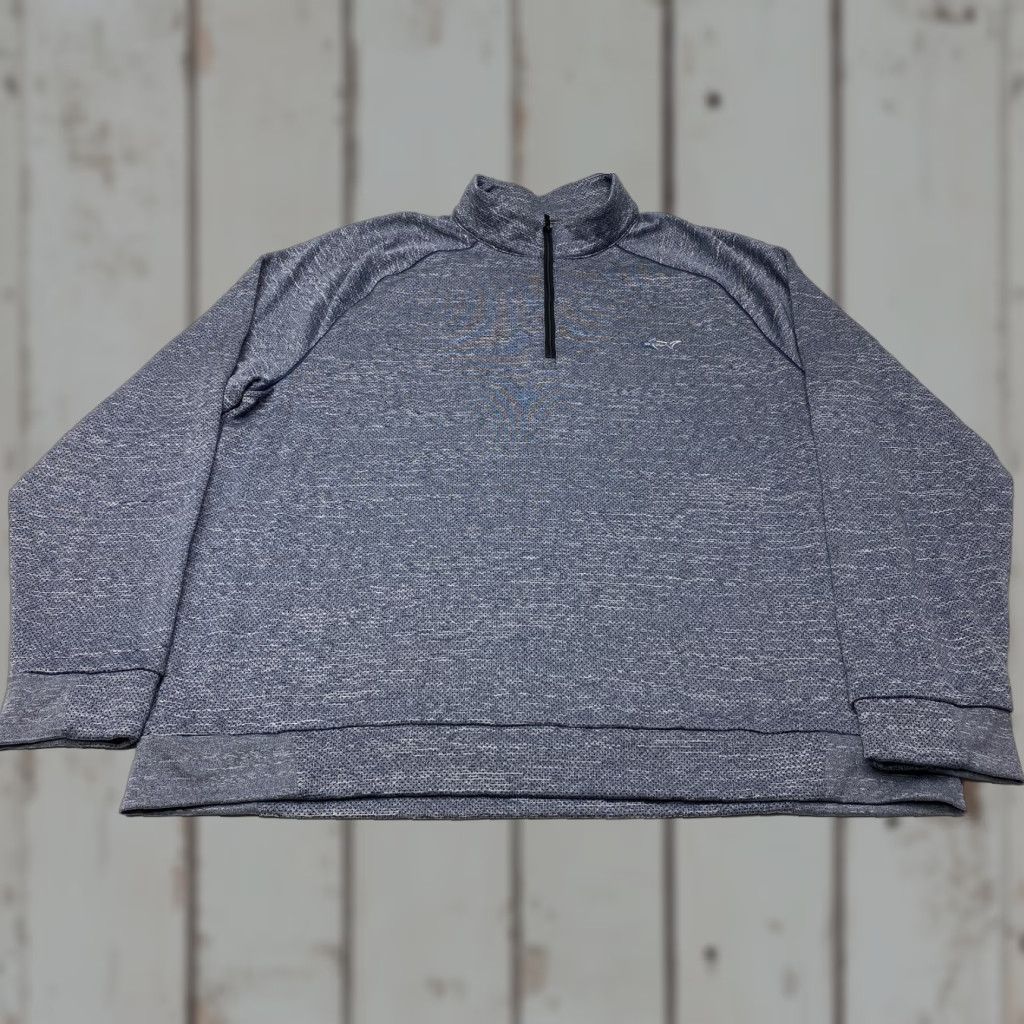 Vintage Greg Norman Mens 2XL 1/4 Zip Sweater Gray Heather Breathable Lined Performance Mock Neck Pullover 1/4 Zip Mens Clothing Size US XXL / EU 58 / 5 - 1 Thumbnail