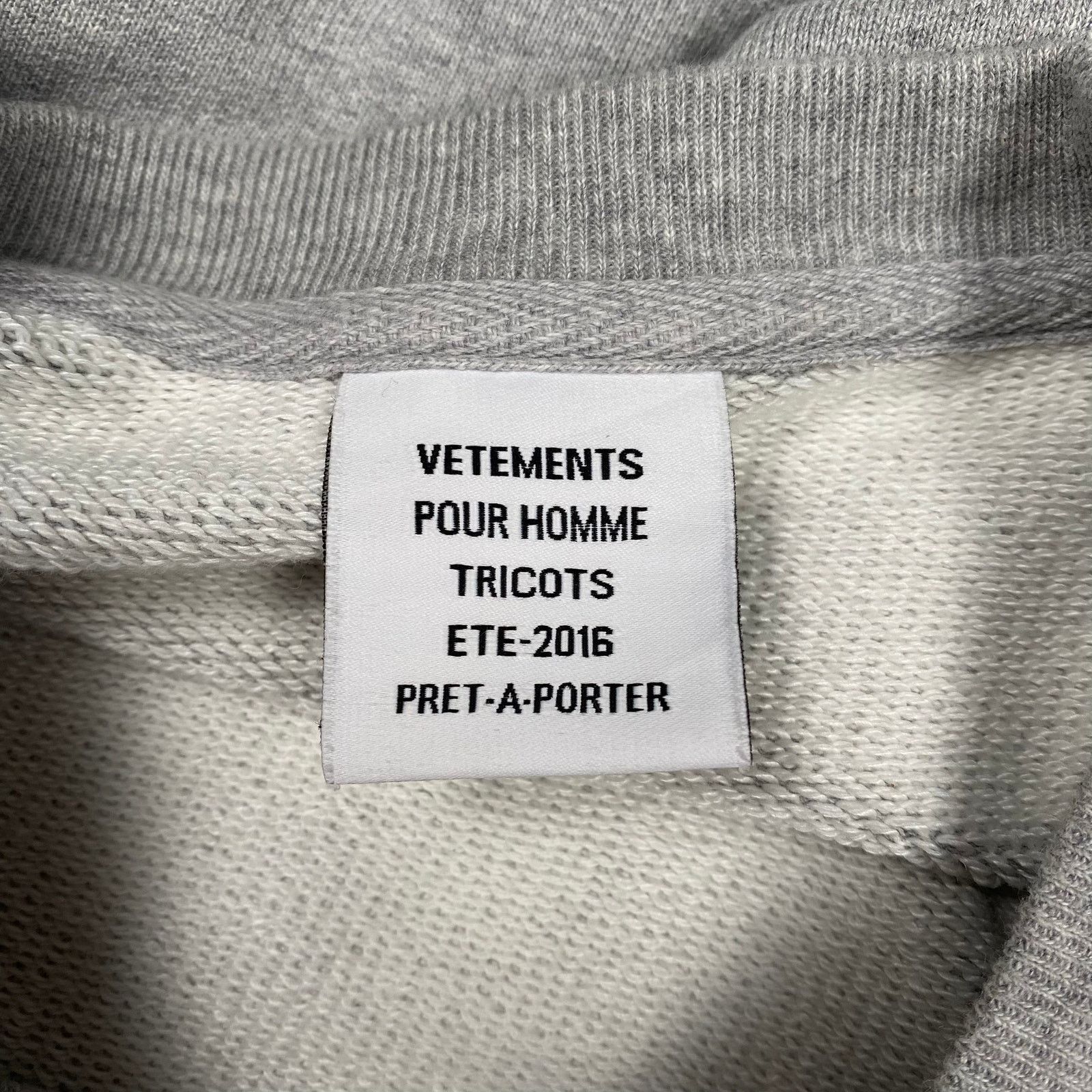 Vetements Vetements Grey Champion Crewneck Size US M / EU 48-50 / 2 - 5 Thumbnail