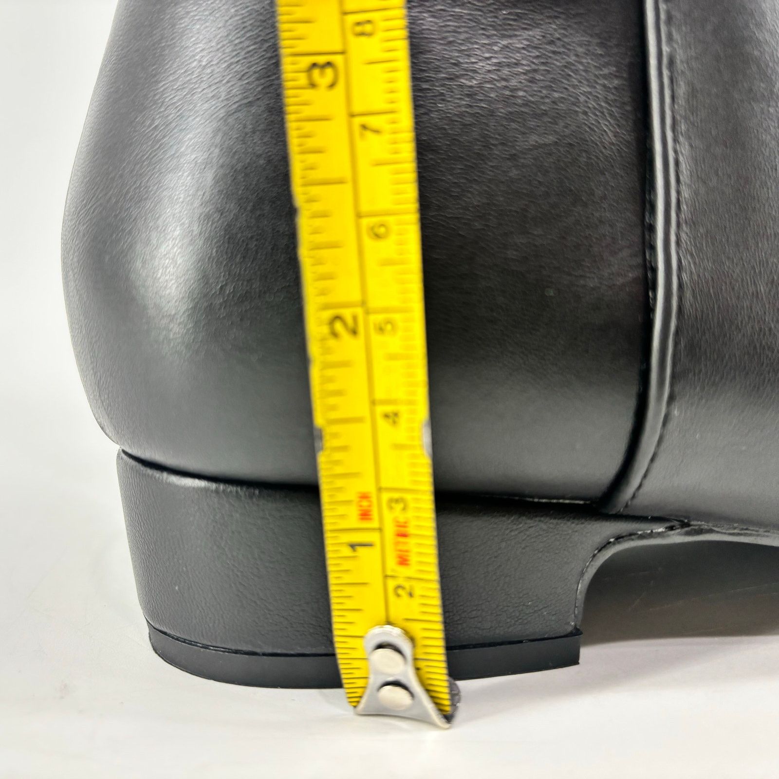 Other Beauty Cry Womens Size 8 Black Rider Boots Faux Leather Heel Size US 8 / IT 38 - 7 Thumbnail