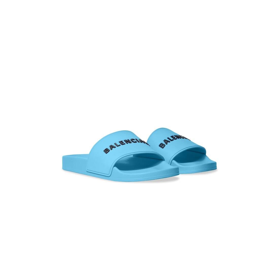 Balenciaga o1la1rc1a0725 Pool Slide Sandals in Blue Size US 5 / IT 35 - 2 Thumbnail