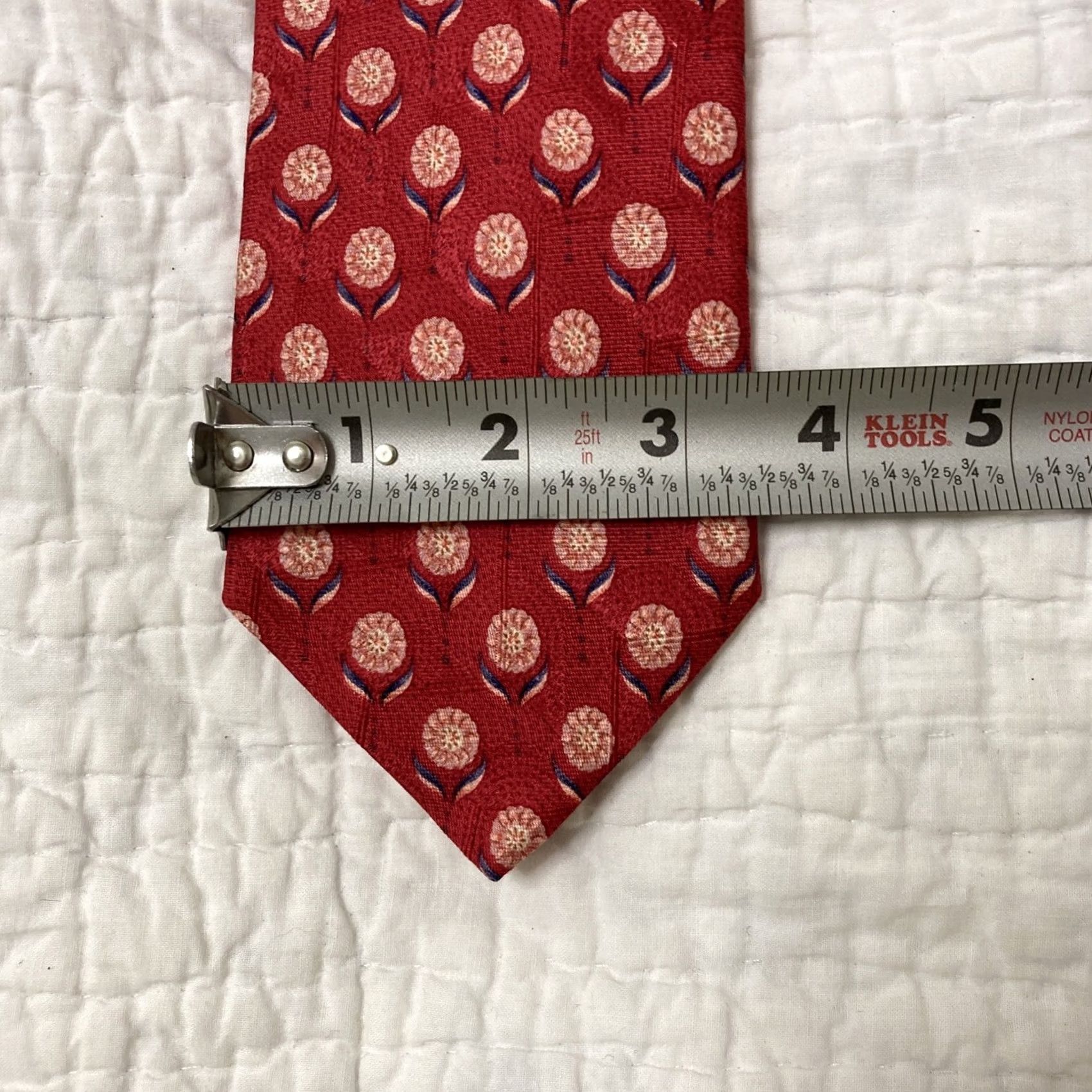 Ermenegildo Zegna Ermenegildo Zegna Disegno Exclusive Men Red/Yellow 100% Silk Tie Made in Italy Red Silk Tie Men Size ONE SIZE - 7 Thumbnail