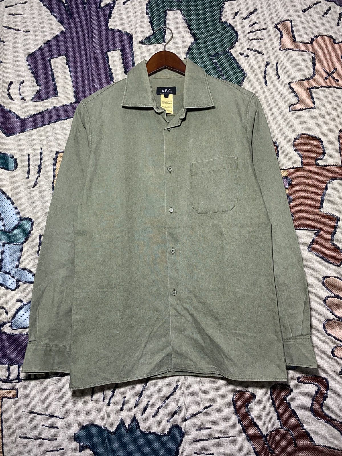 A.P.C. APC Vintage Shirt Rare 90's Size US L / EU 52-54 / 3 - 1 Thumbnail
