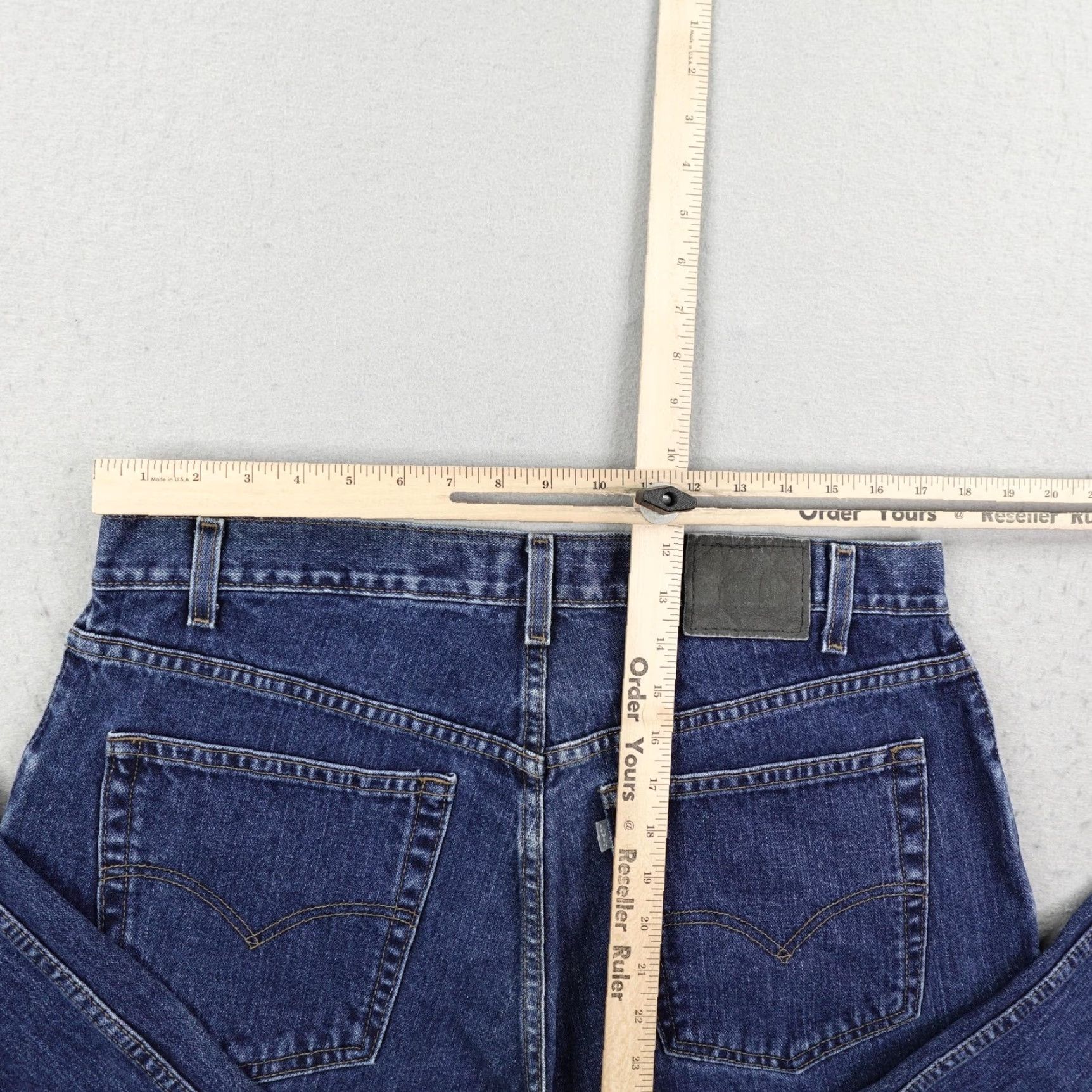 Levi's VINTAGE Levi's Jeans Men Wide-Leg 36x32 Dark Blue Denim SilverTab Baggy Y2K Grunge - 1990s Mens Jeans Size US 36 / EU 52 - 7 Thumbnail