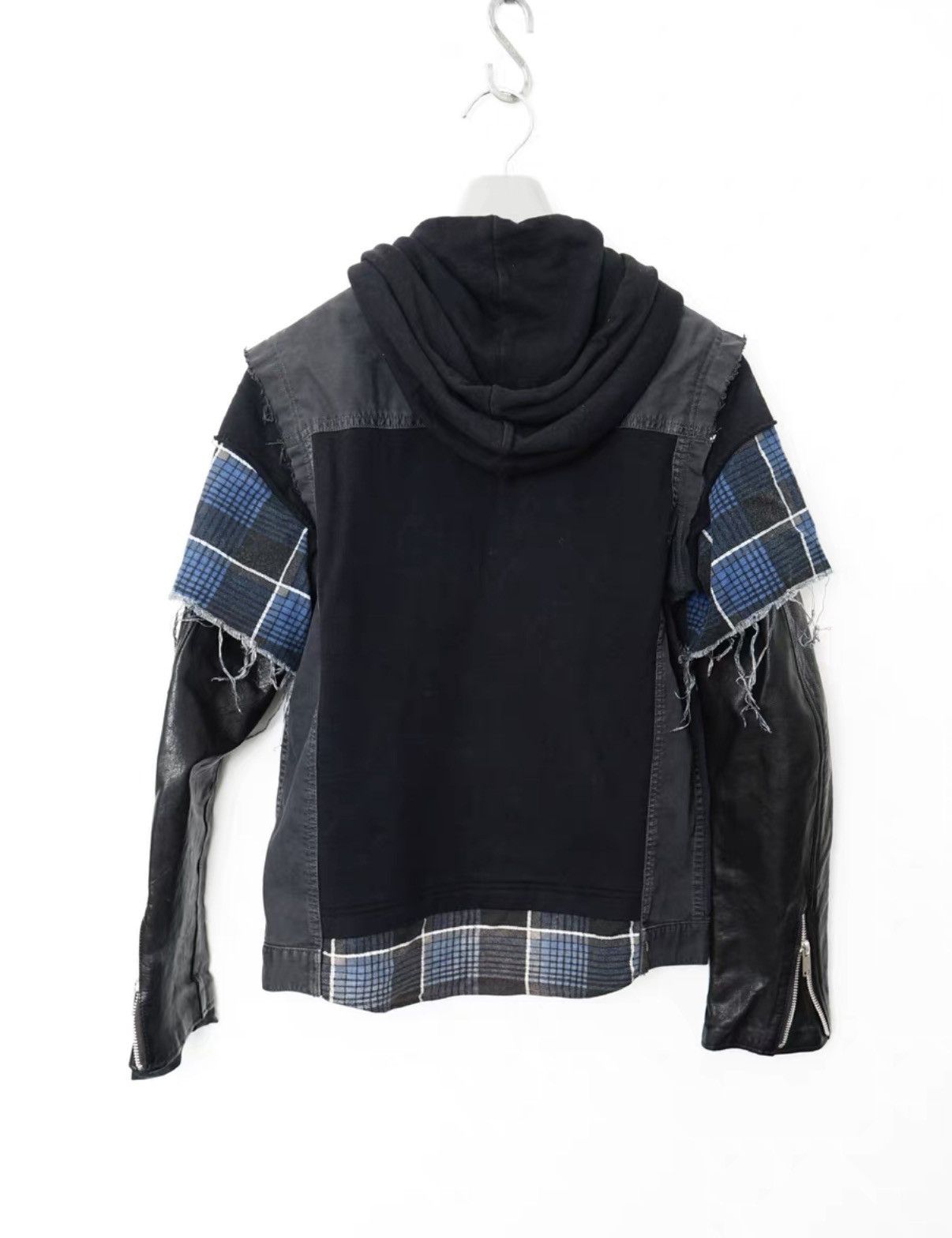 Undercover Undercover Leather Sleeve Panel Denim Jacket Size US S / EU 44-46 / 1 - 7 Thumbnail