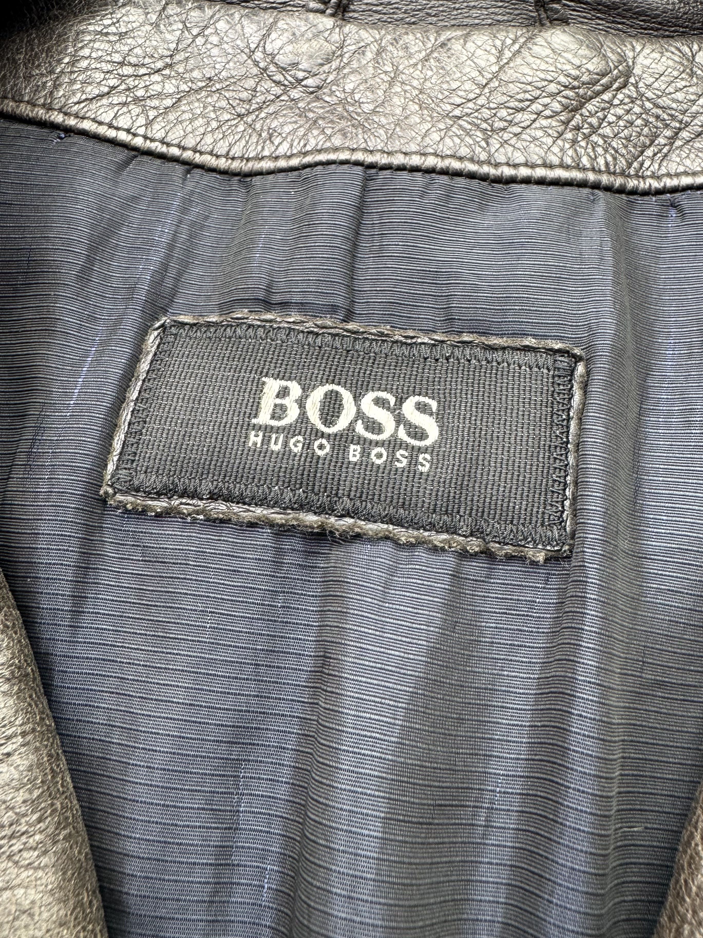 Hugo Boss Hugo Boss Vintage Leather Coat (75) Size US L / EU 52-54 / 3 - 7 Thumbnail