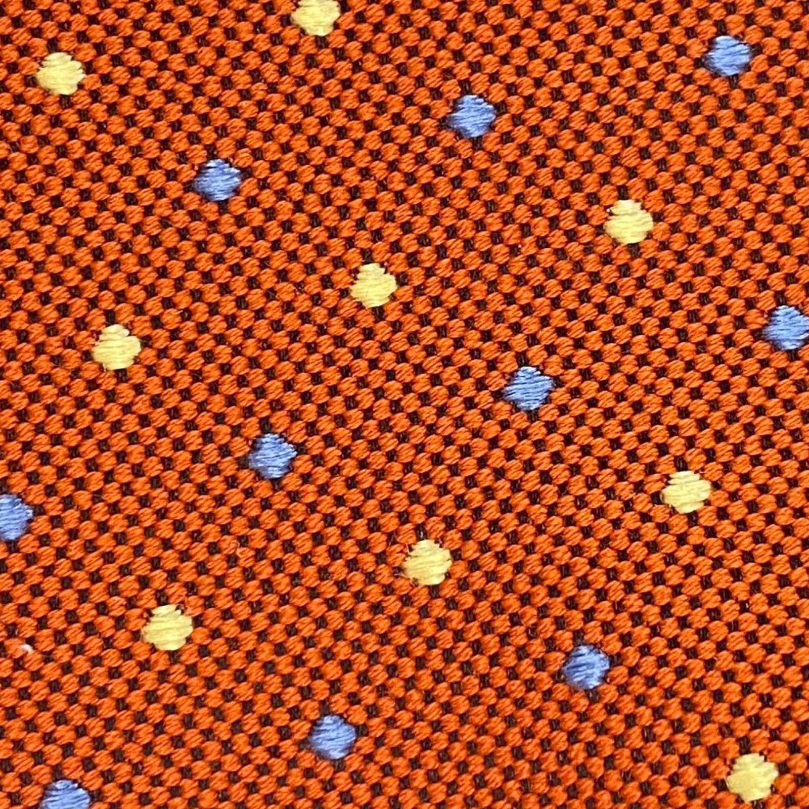 Donna Karan DONNA KARAN SIGNATURE Silk Tie Necktie Apricot Oversized Size ONE SIZE - 5 Thumbnail