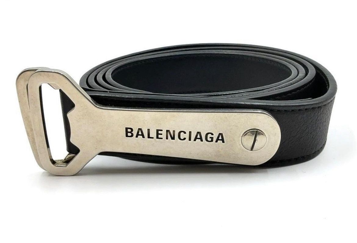 Balenciaga Balenciaga 23ss Bottle Opener Leather Belt Size ONE SIZE - 1 Thumbnail