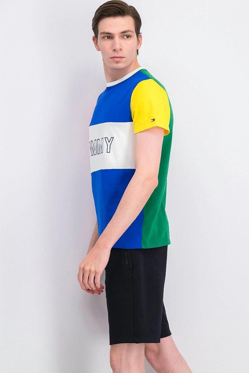 Tommy Hilfiger Mens Tommy Hilfiger Shirt Small Colorblock Retro Logo Size US L / EU 52-54 / 3 - 1 Thumbnail